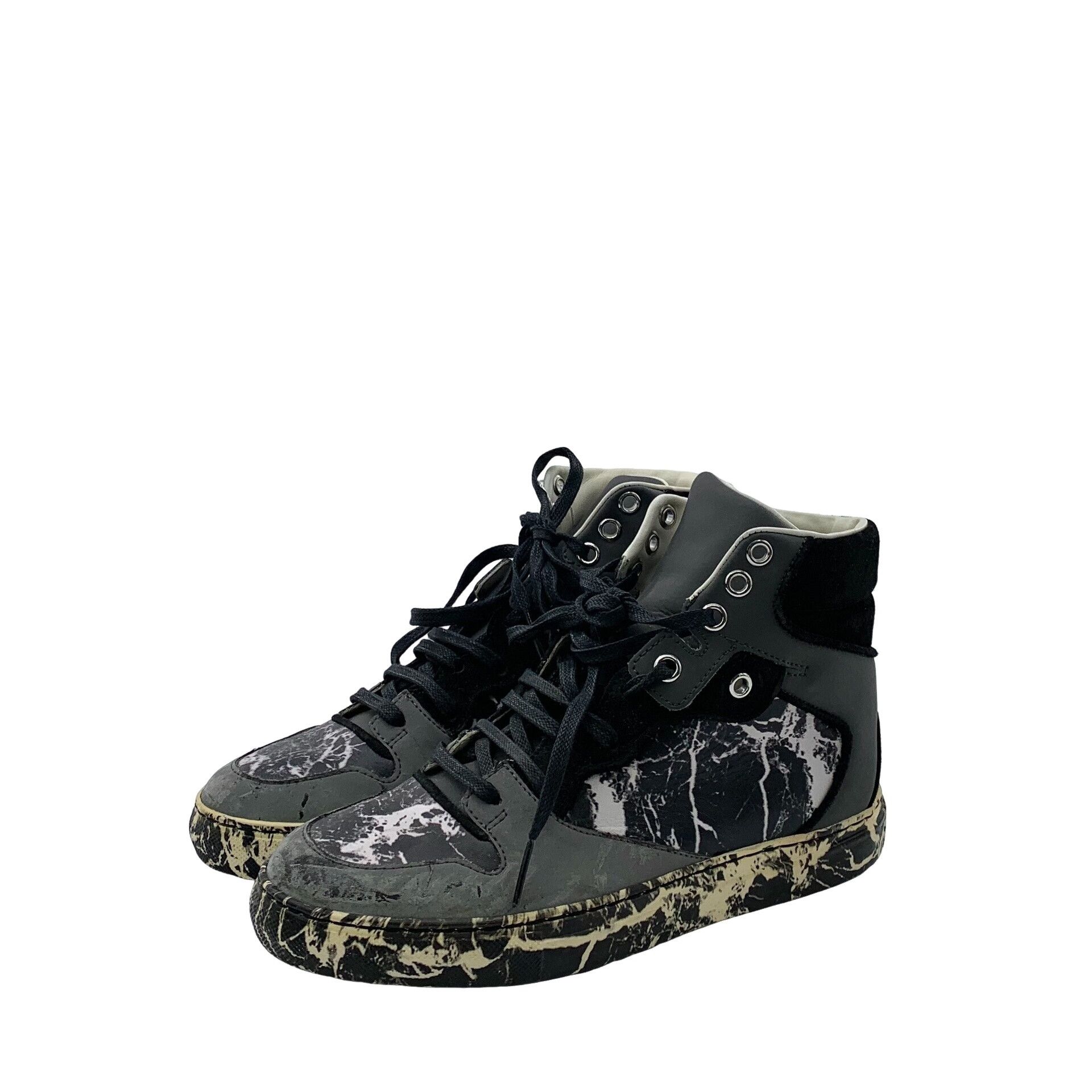Balenciaga Balenciaga Marble High-Top Sneakers 35 Size US 5 / IT 35 - 1 Thumbnail