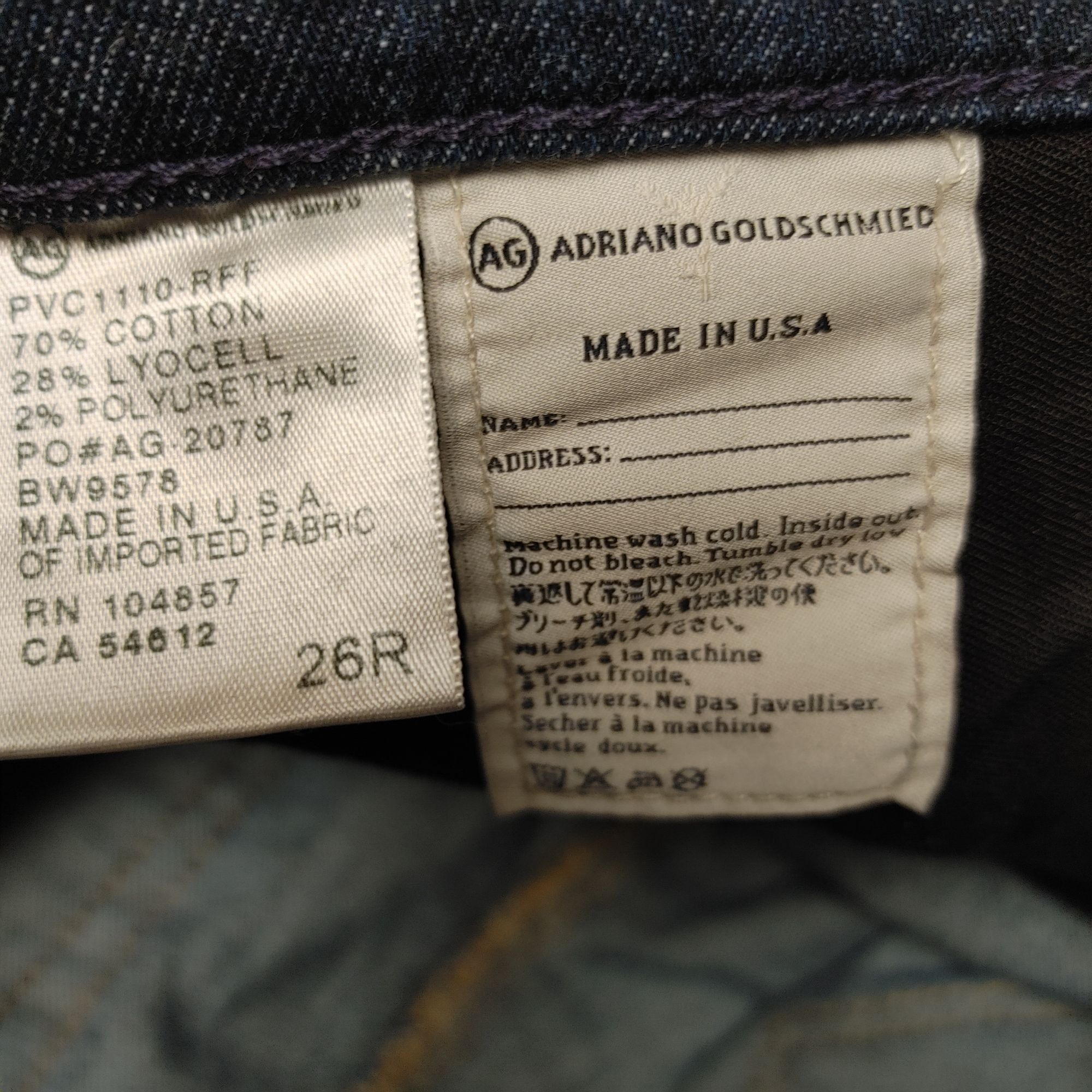 Other AG | Adriano Goldschmied Medium Washed Blue Denim Straight L Size 26" / US 2 / IT 38 - 3 Thumbnail