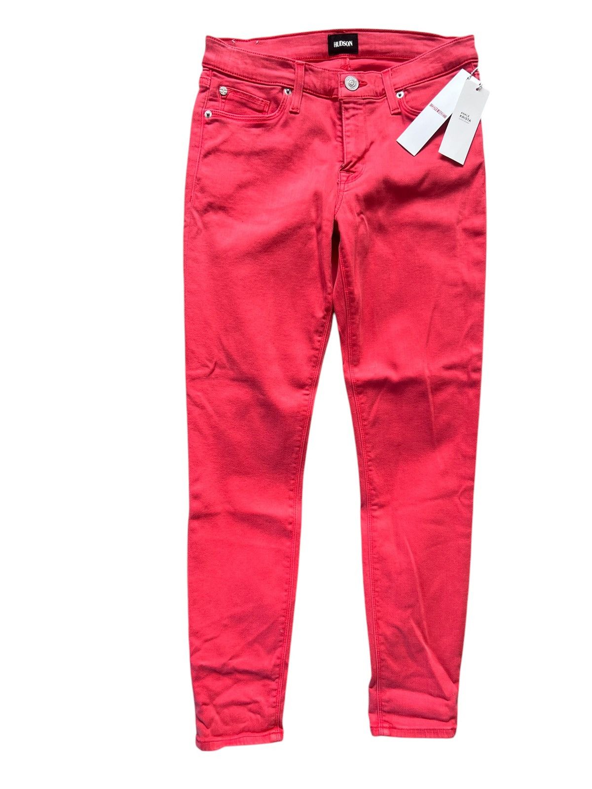 Hudson Hudson Super Skinny Ankle Krista Jeans in Coral | 29 NWT Size 29" - 1 Thumbnail