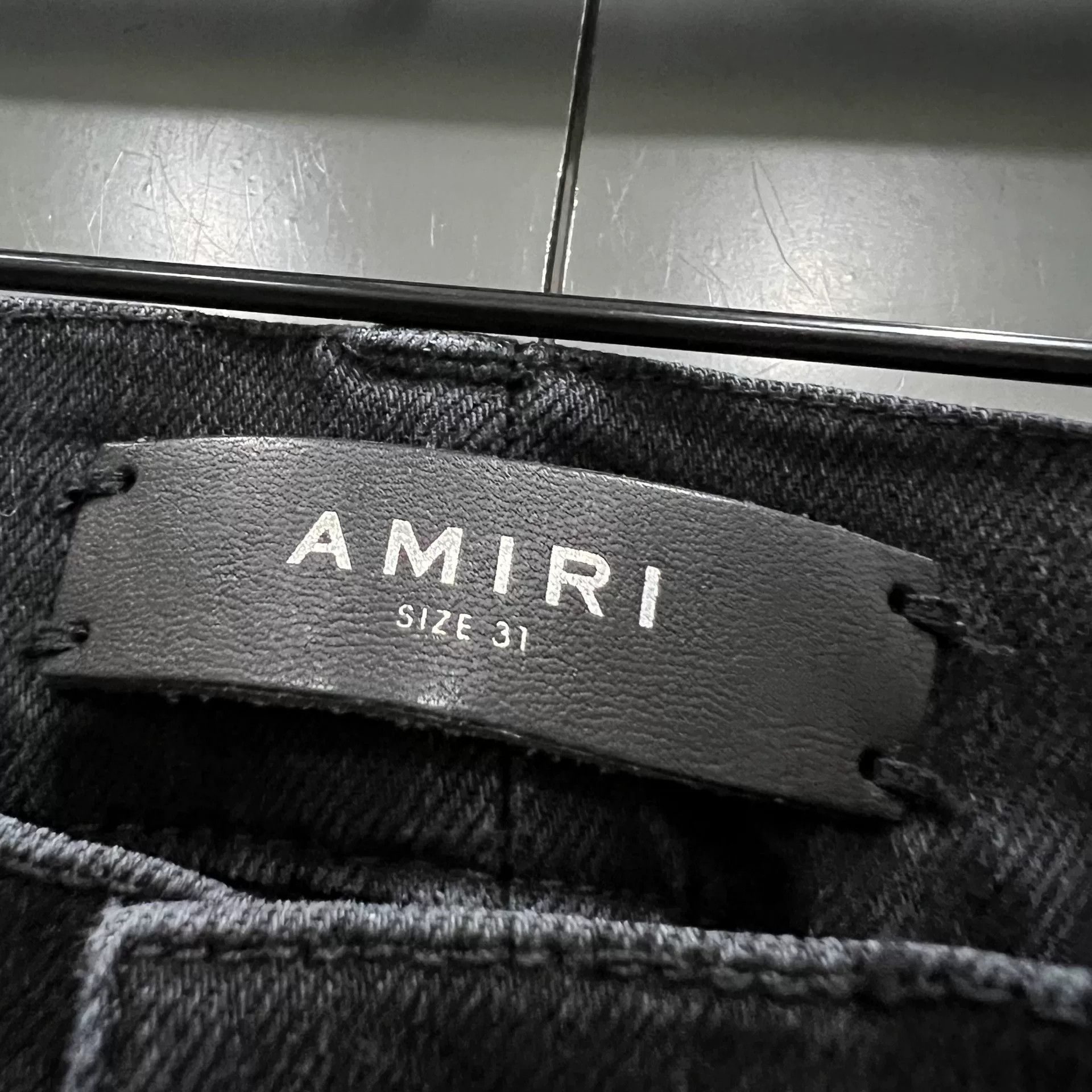 Amiri amiri black distressed denim jeans size 31 Size US 31 - 2 Thumbnail