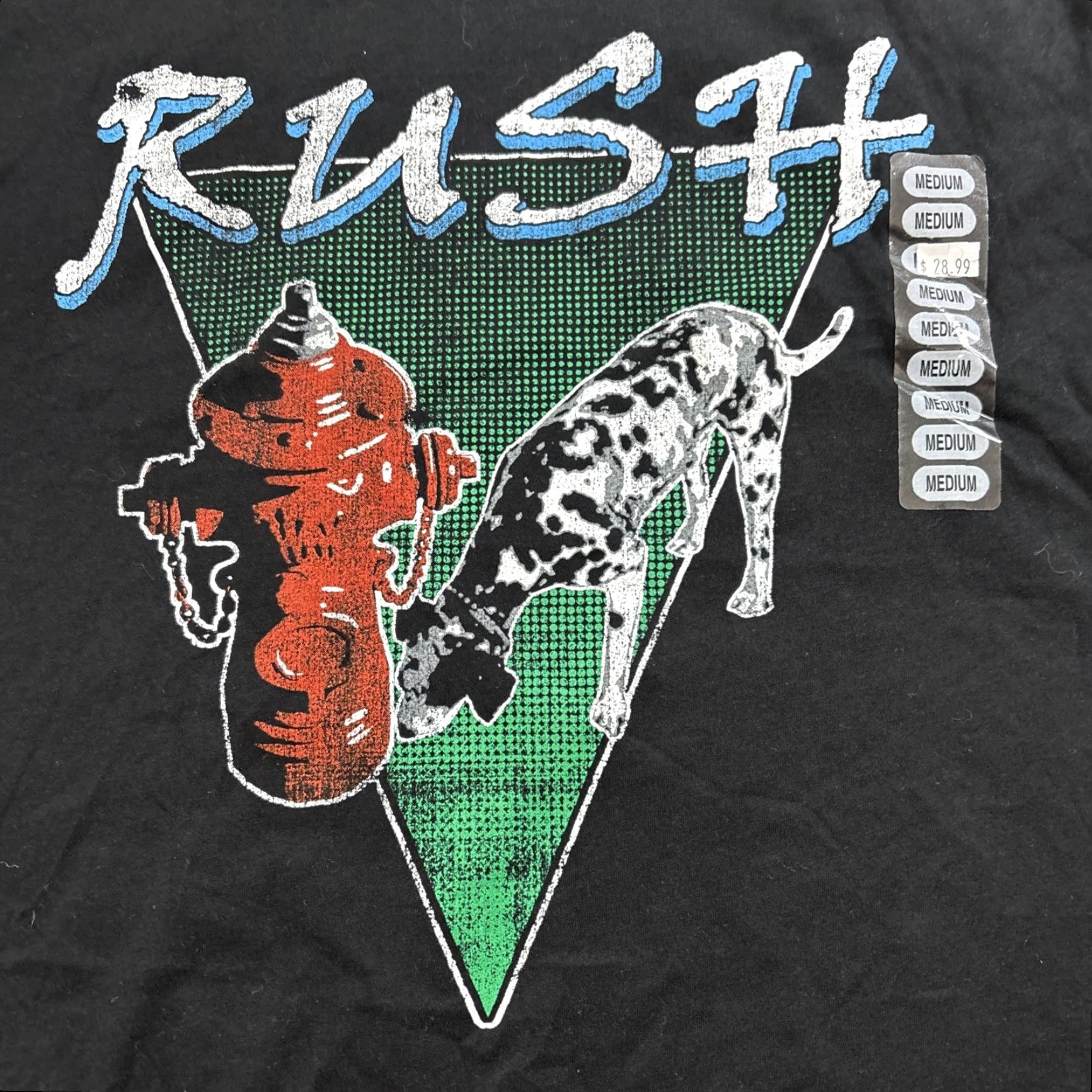Vintage Control Rush Men's T-Shirt Slim Fit M NWOT Black 1983 Tour Signals European Slimming"} Size US M / EU 48-50 / 2 - 2 Thumbnail