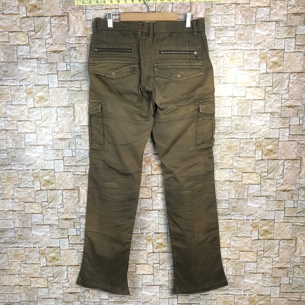 Faded Glory Rattle Trap Brown faded Cargo Multipocket Pants #A312 Size US 31 - 16 Thumbnail
