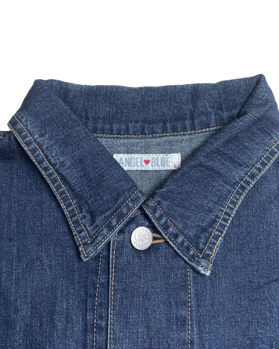 Angel Blue Angel Blue Denim Varsity Jacket Size M / US 6-8 / IT 42-44 - 3 Thumbnail