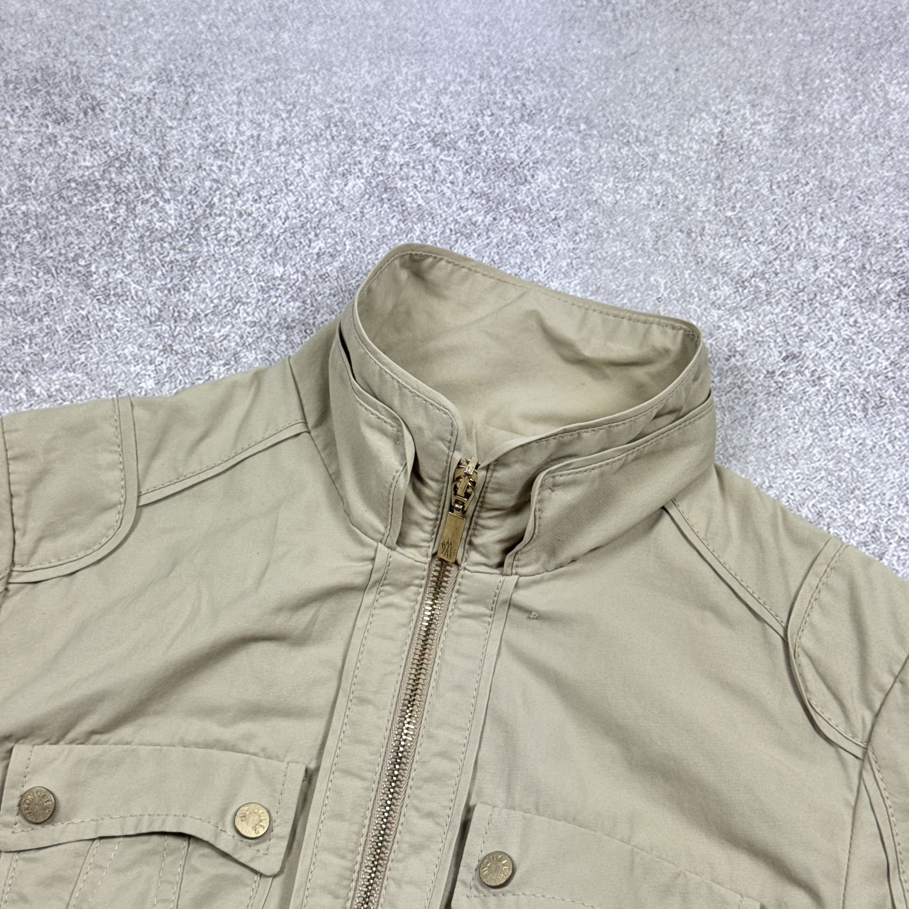 Moncler Women`s Moncler Cotton Blend Beige Military Jacket Size 1/S Size S / US 4 / IT 40 - 8 Thumbnail