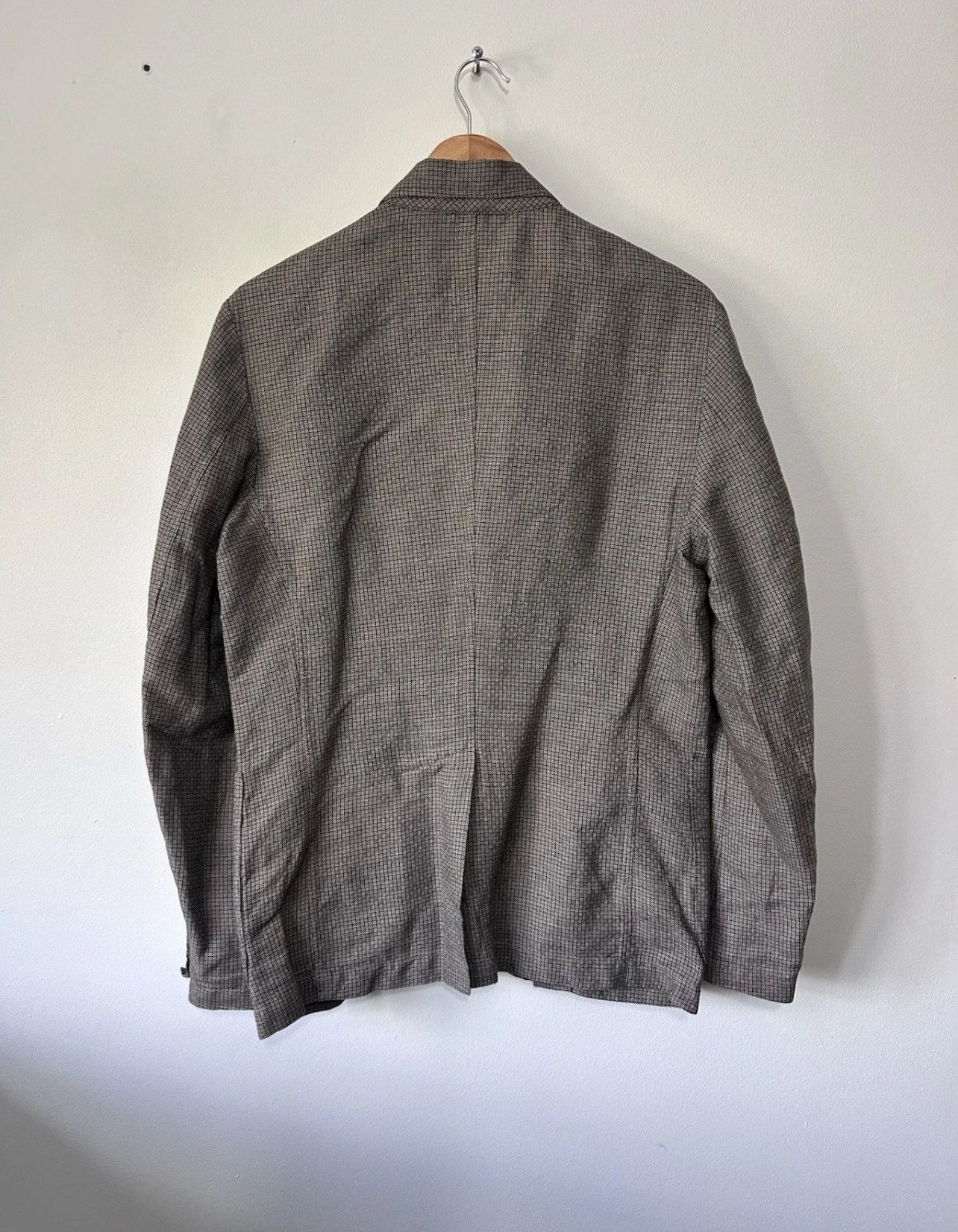 Barena Venezia Barena Tailored Jacket, Dark Grey Check Pattern. EU size 48 Size 40R - 5 Thumbnail