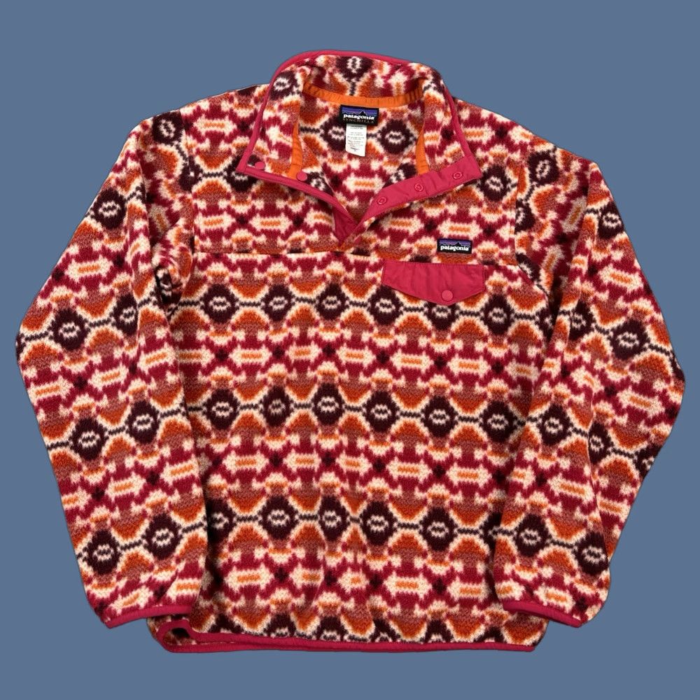 Patagonia Patagonia Synchilla Snap T Women's Small Aztec Southwestern Hiking Pullover Jacket Size S / US 4 / IT 40 - 1 Thumbnail