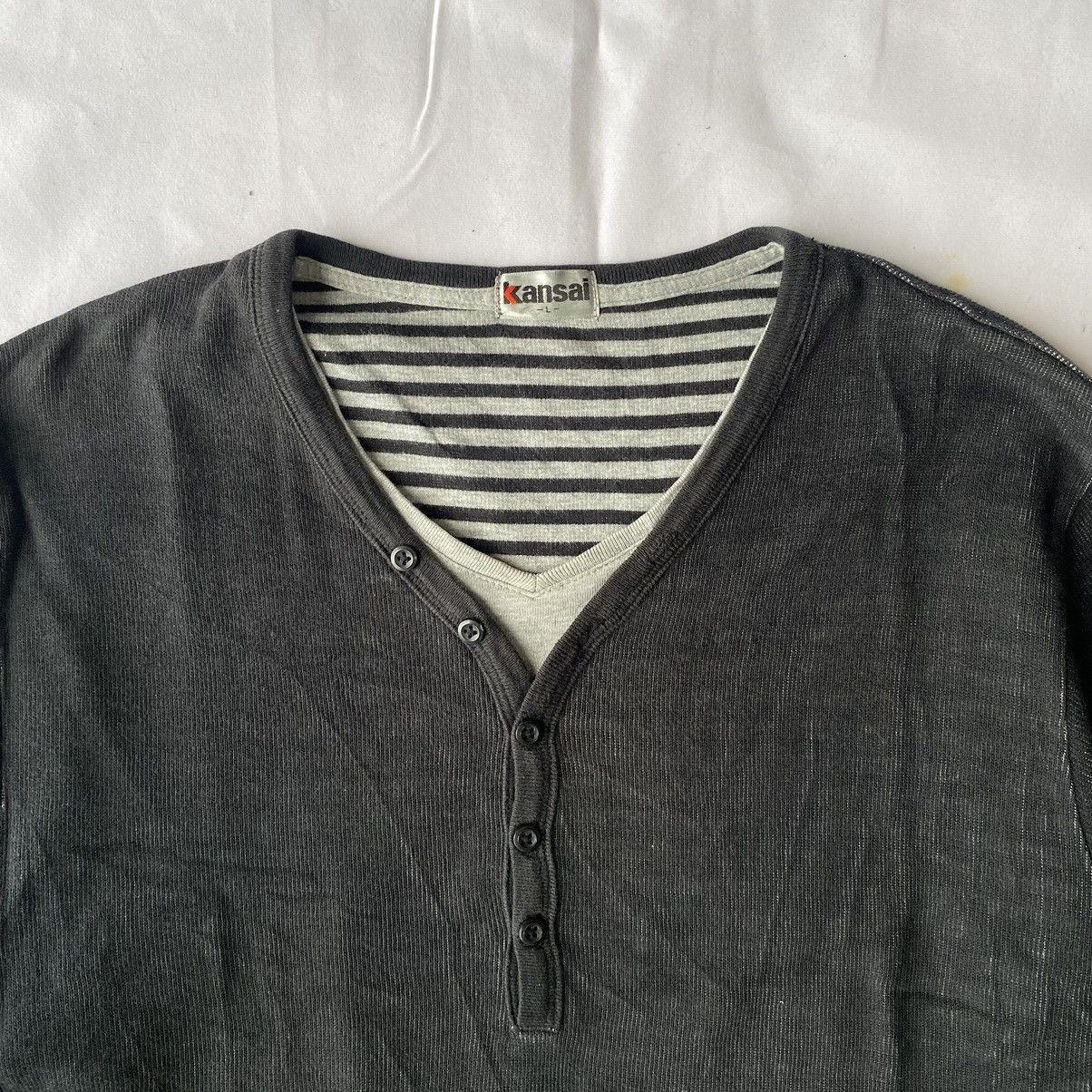 Beauty Beast × Japanese Brand × Kansai Yamamoto Japanese Style Double Layer by Kansai Long Sleeve Size US L / EU 52-54 / 3 - 4 Thumbnail