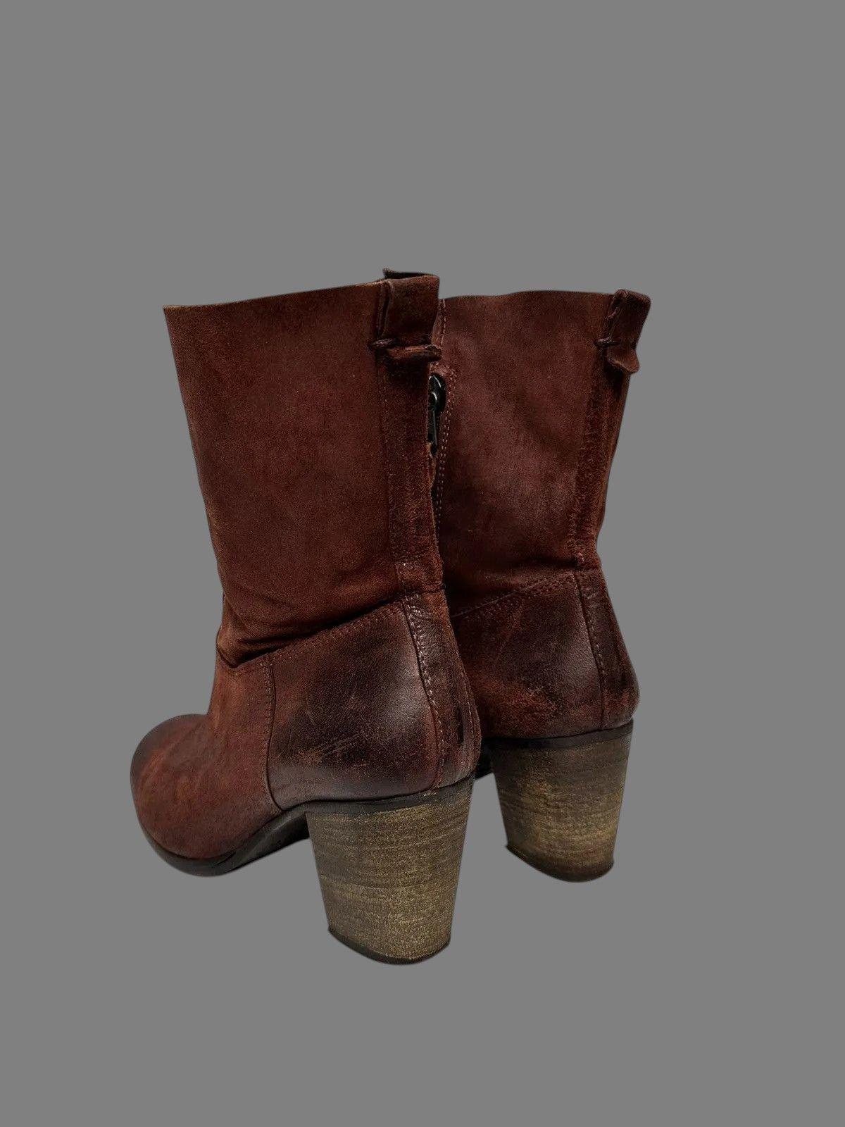 A.S.98 Rare Leather Boots Japan LGB Hight Vintage Rick owens style Size US 7 / IT 37 - 5 Thumbnail