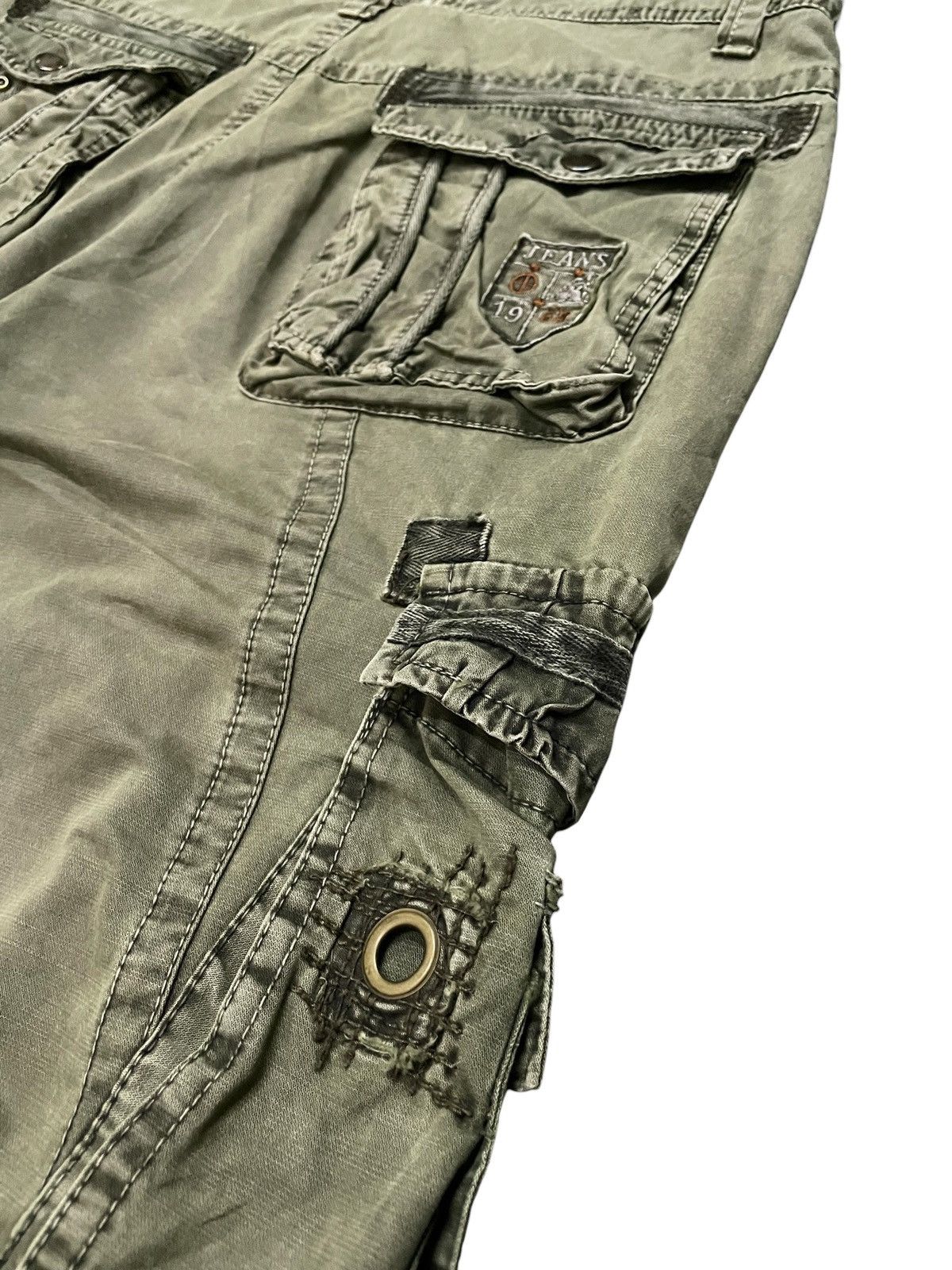 Le Grande Bleu (L.G.B.) × Tete Homme Bapai Japan Multi Pocket Bondage Baggy Cargo Pants Size US 34 / EU 50 - 21 Thumbnail