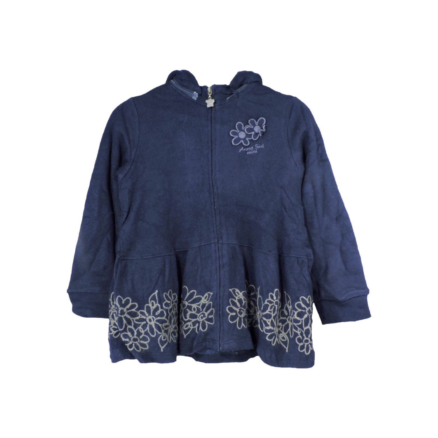 Anna Sui ANNA SUI MINI EMBROIDERY FLOWERS ZIP-HOODIE Size M / US 6-8 / IT 42-44 - 1 Thumbnail