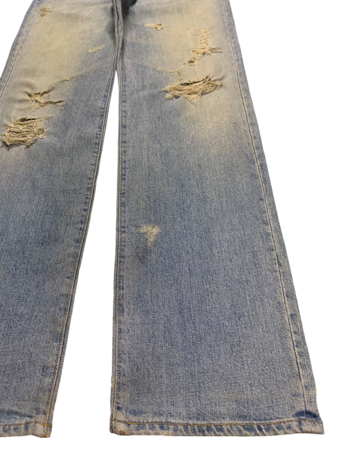 Japanese Brand × Kapital Vintage Japanese Blue Way Rusty Mud Wash Distress Loose Jean Size US 32 / EU 48 - 7 Thumbnail