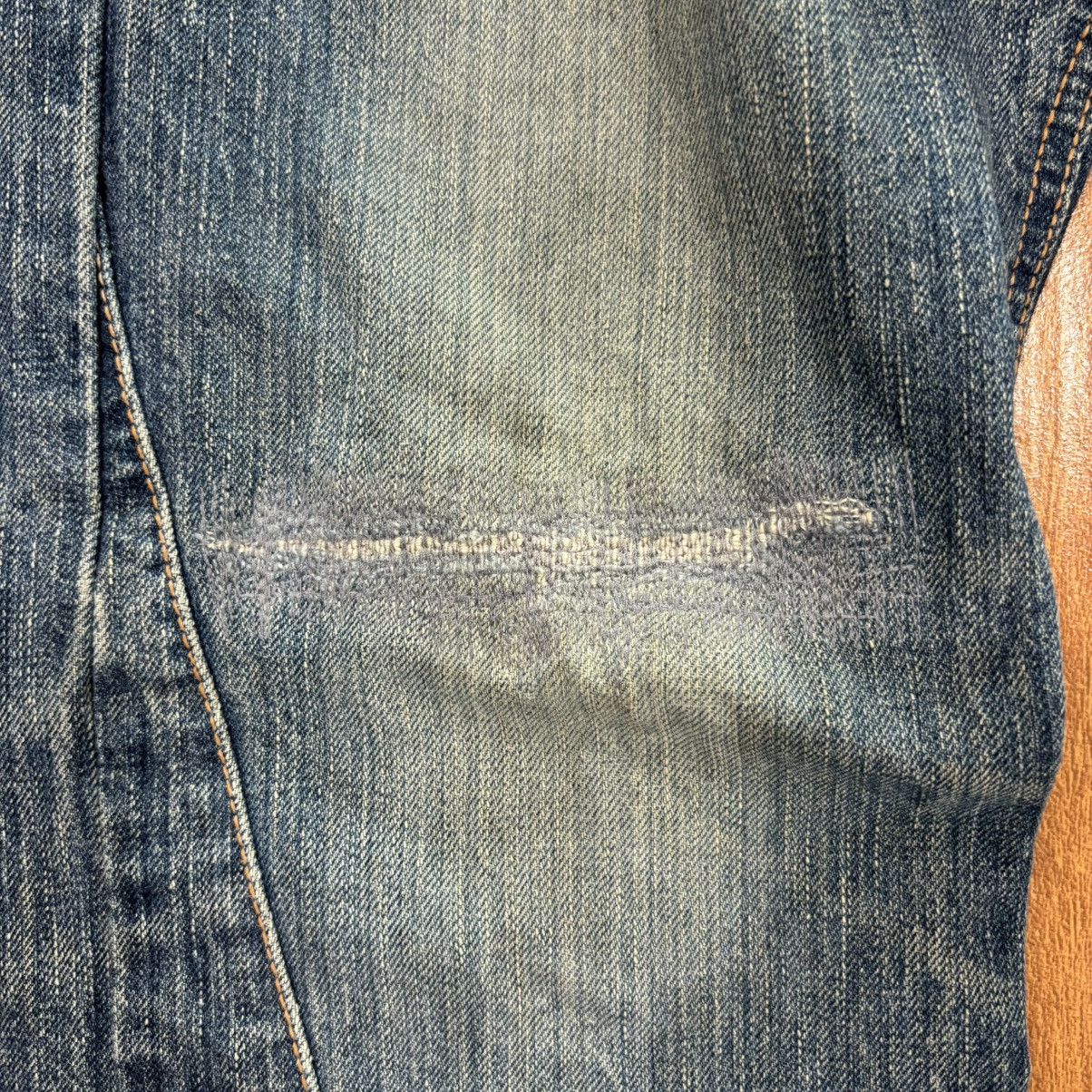 Edwin Edwin Flared Buckle Back Distressed Jeans Size US 32 / EU 48 - 6 Thumbnail