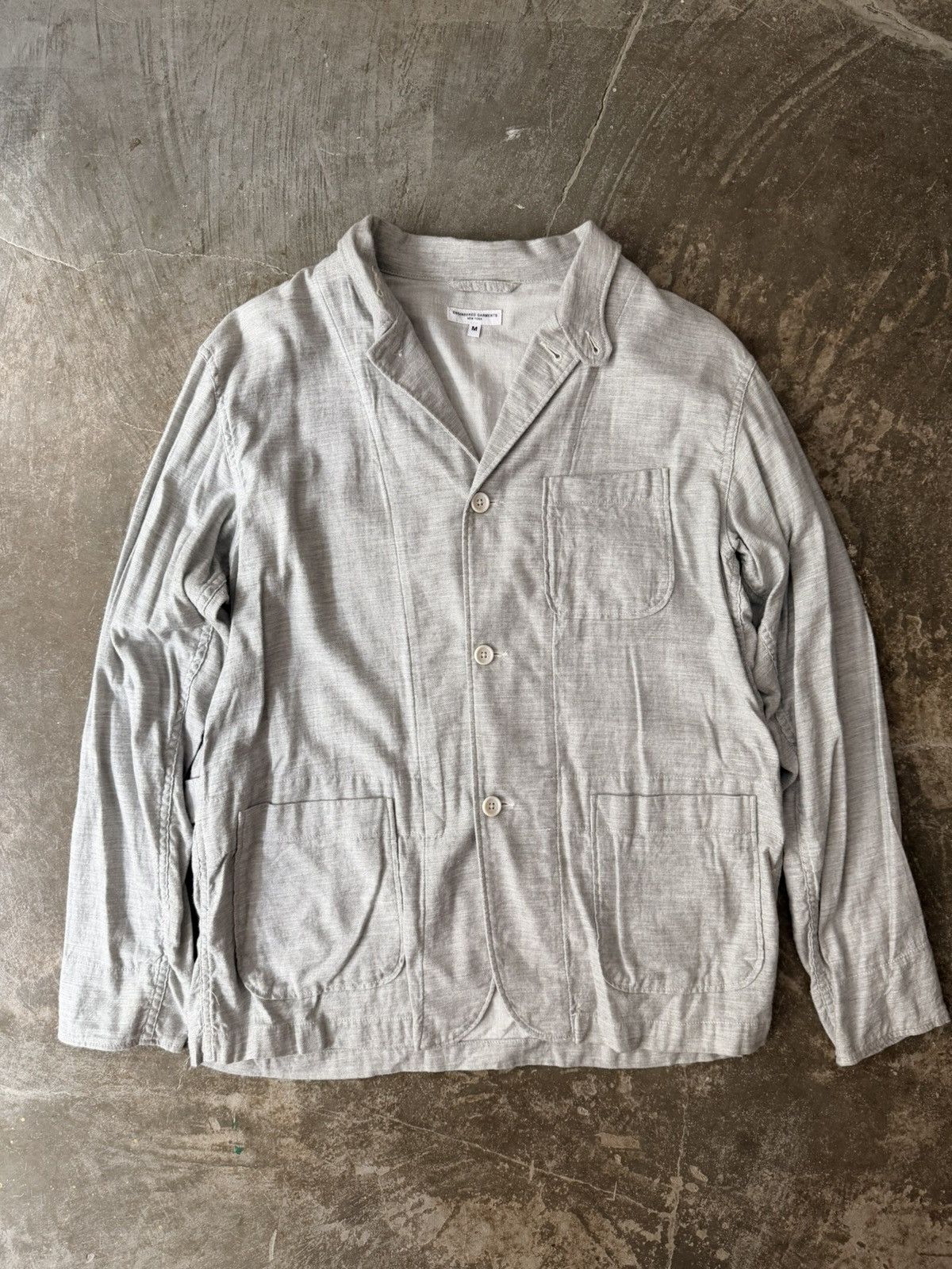 Engineered Garments Engineered Garments Grey Shirt Jacket Needles Auralee Beams Size US M / EU 48-50 / 2 - 1 Thumbnail