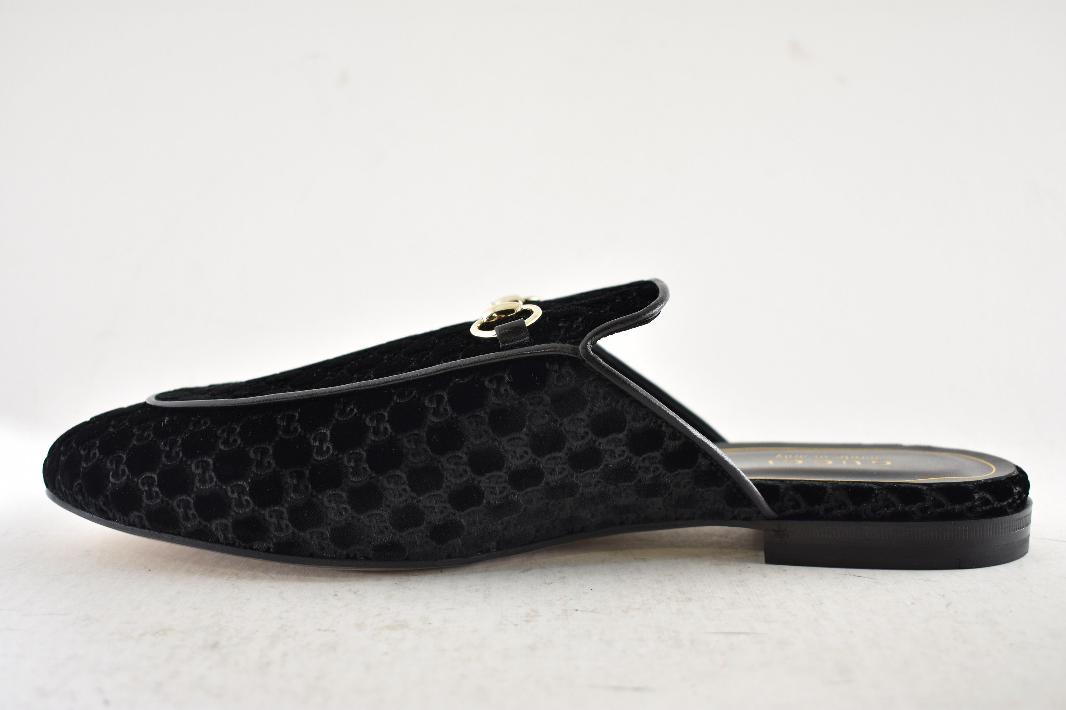 Gucci Princetown Velvet Backless Slide Loafer Mule Slipper Flat 41 Size US 11 / IT 41 - 15 Thumbnail