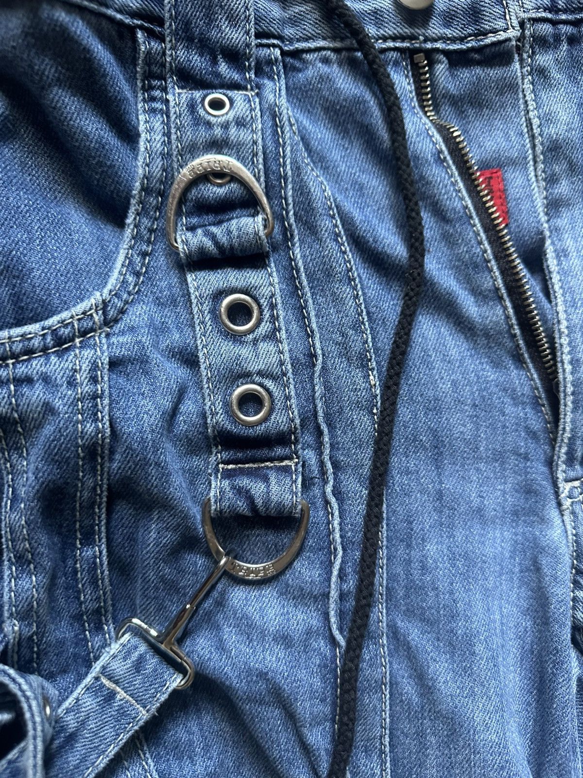 Tripp NYC Tripp NYC Denim X Strap Pants [Light Blue] XXS Size 26" / US 2 / IT 38 - 15 Thumbnail