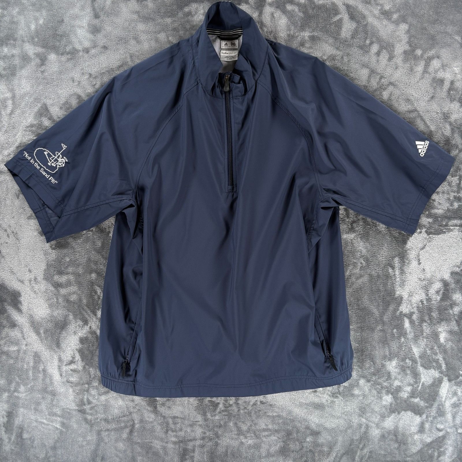 Adidas Adidas ClimaProof Golf Windshirt L Navy Half Zip Pullover “N Size US L / EU 52-54 / 3 - 1 Thumbnail