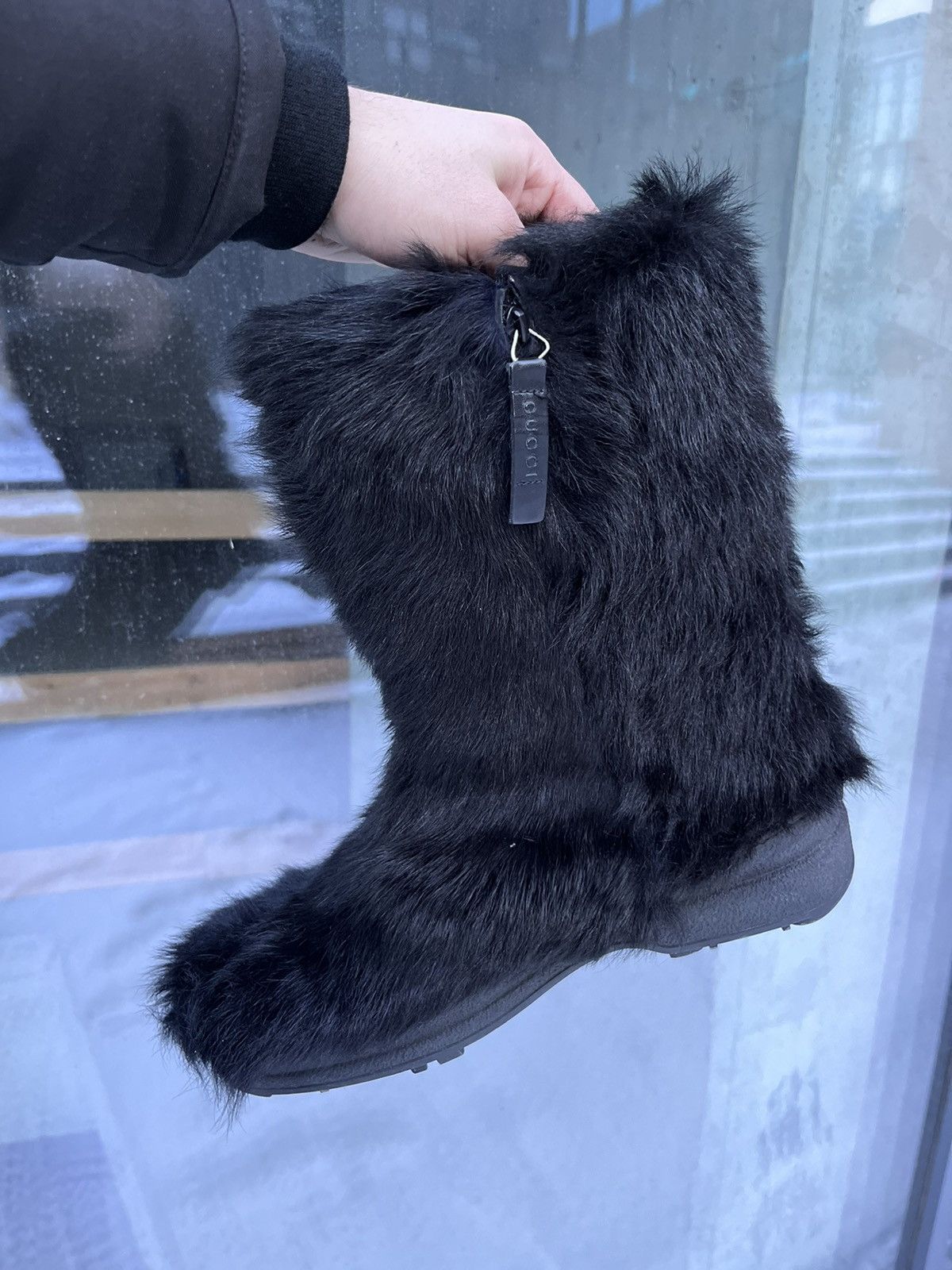 Gucci Tom Ford AW98 Goat Fur Boots Avantgarde shoes