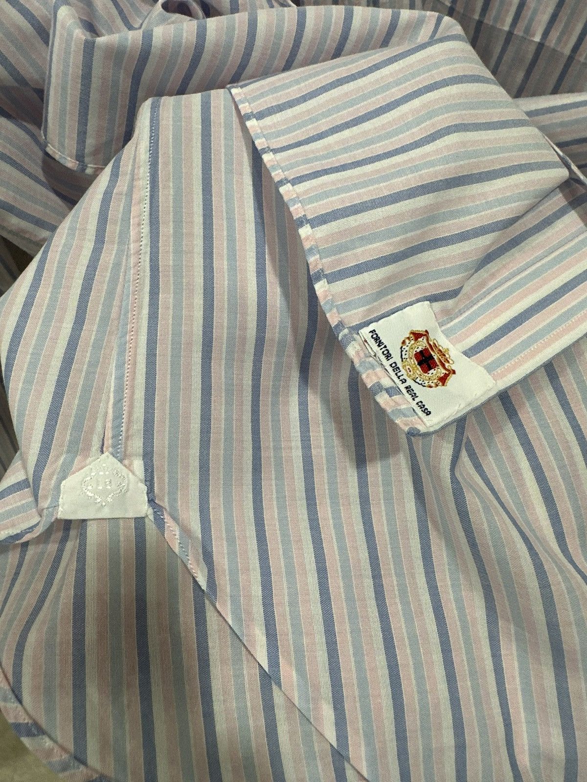 Luigi Borrelli Luigi Borrelli Striped Shirt Size US L / EU 52-54 / 3 - 4 Thumbnail