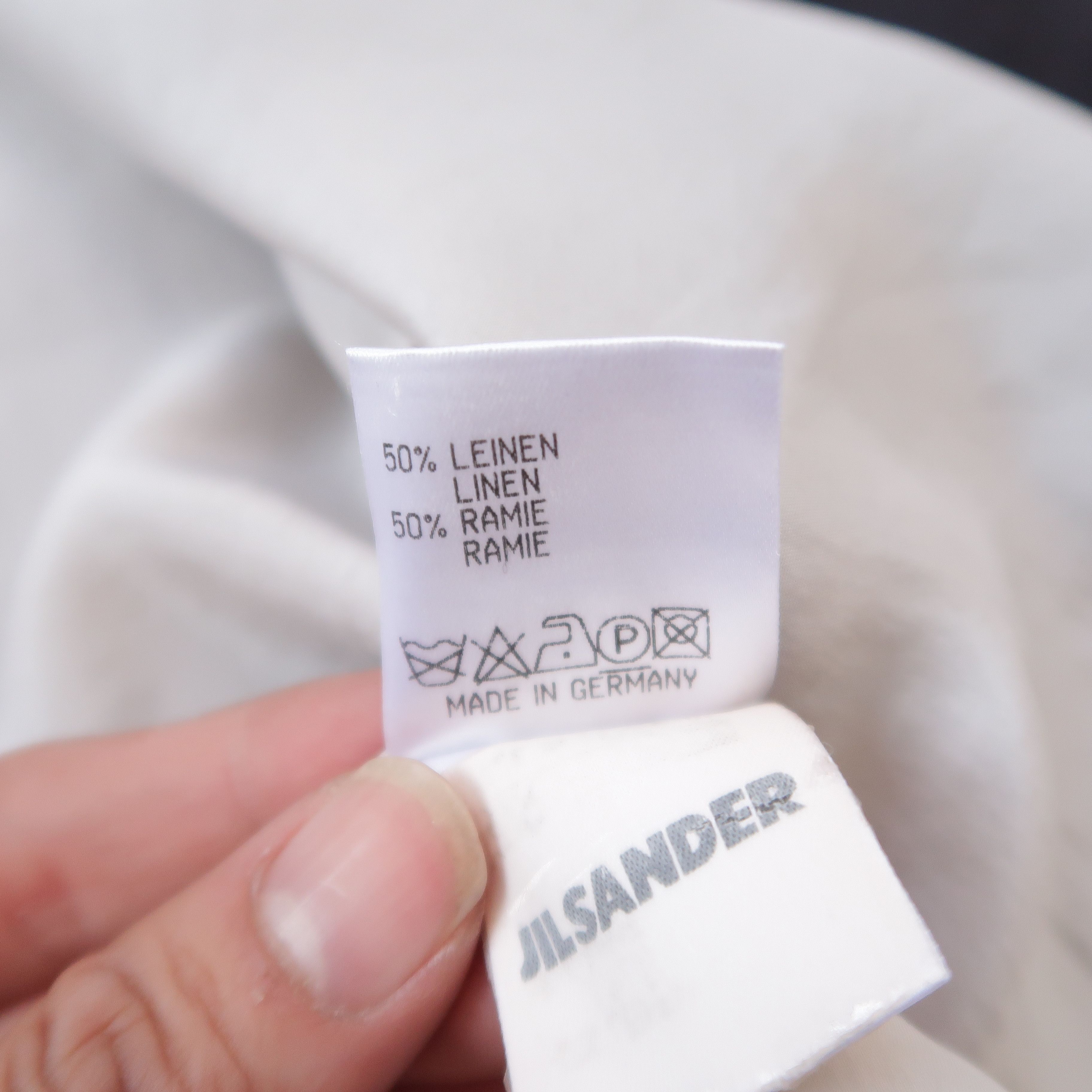 Jil Sander Jil Sander Faded Black Cropped Jacket Linen Size US S / EU 44-46 / 1 - 12 Thumbnail