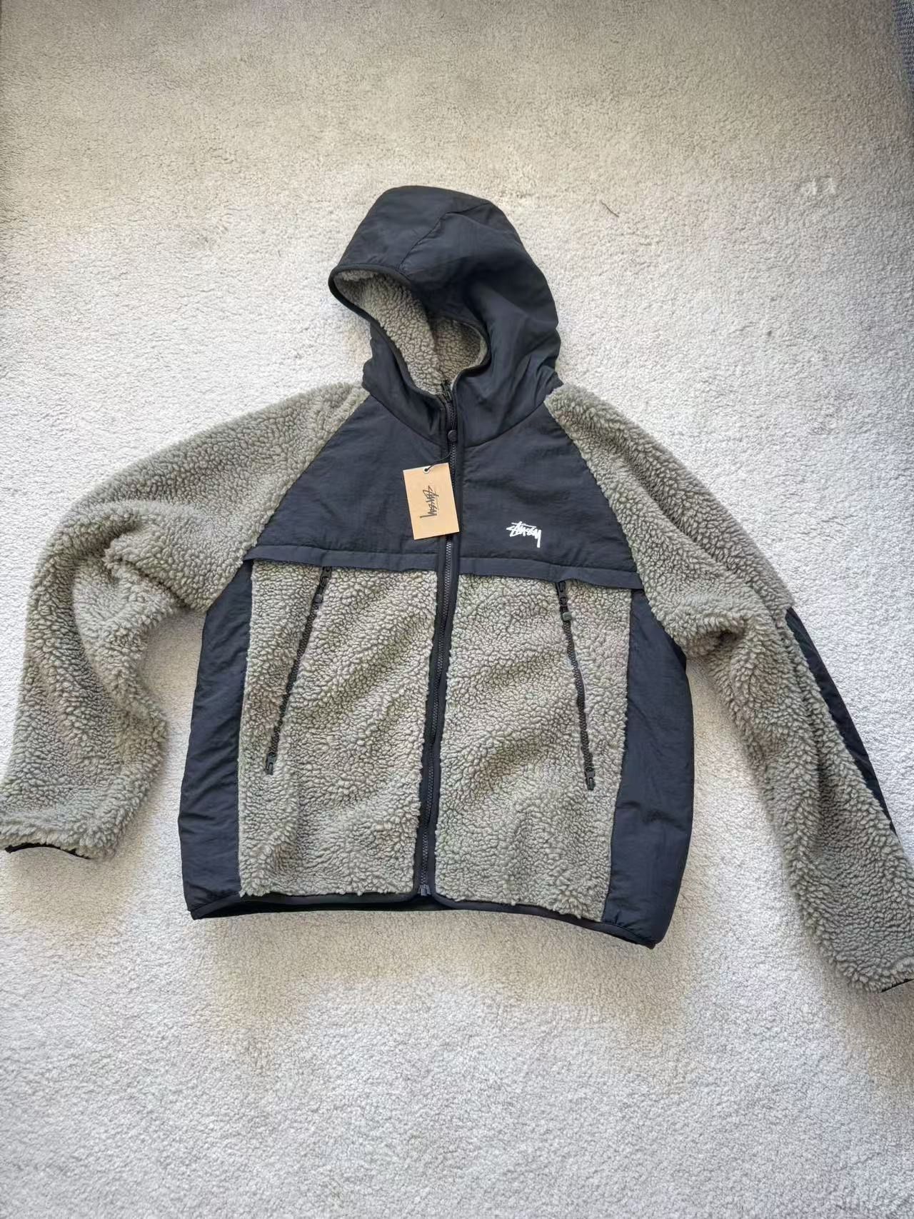 Stussy Stussy club jacket coated cotton brown sz large | Grailed