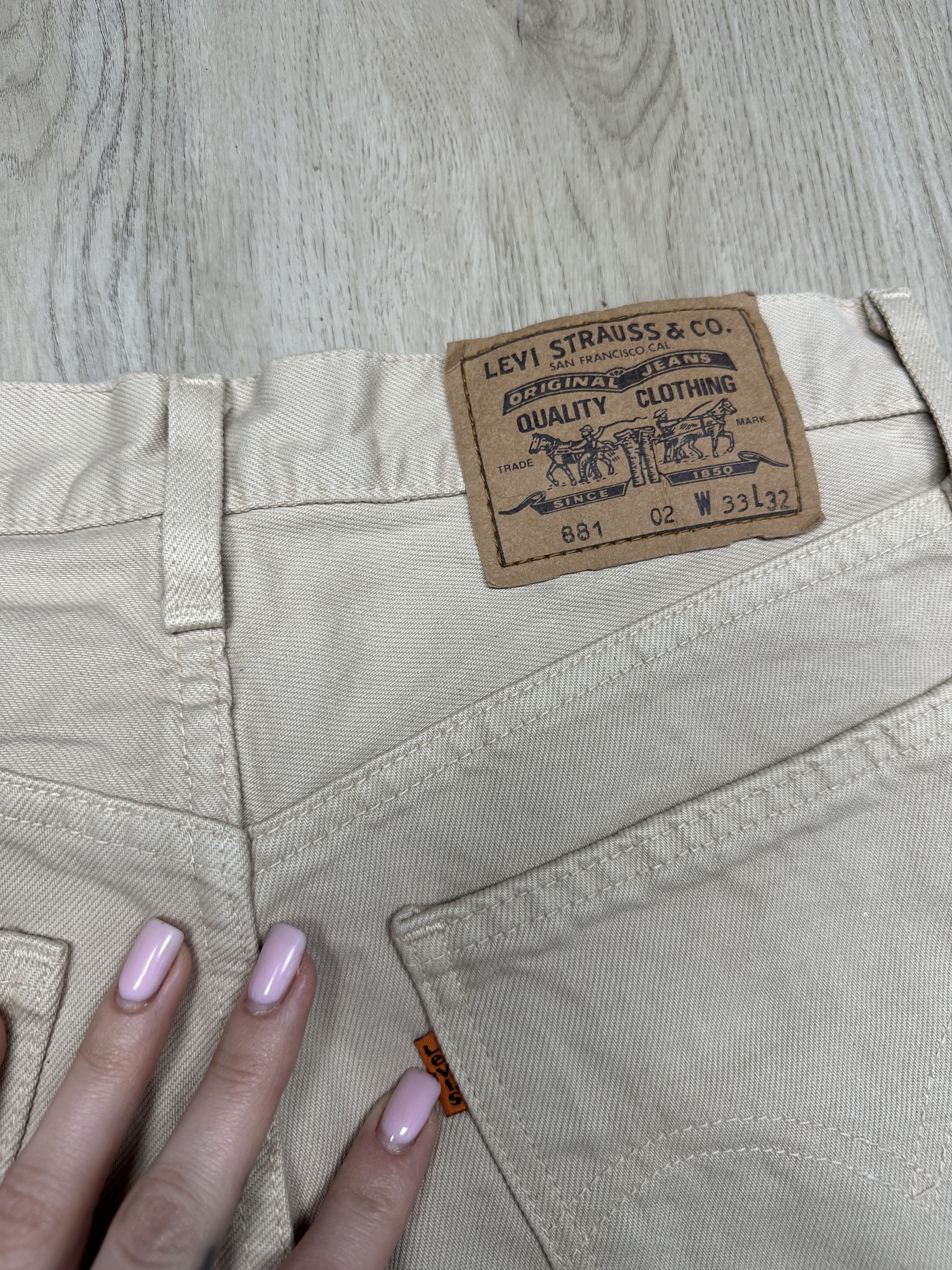 Levi's Levi's 881 90s Vintage Orange Tab Denim Pants Jeans Size US 33 - 2 Thumbnail