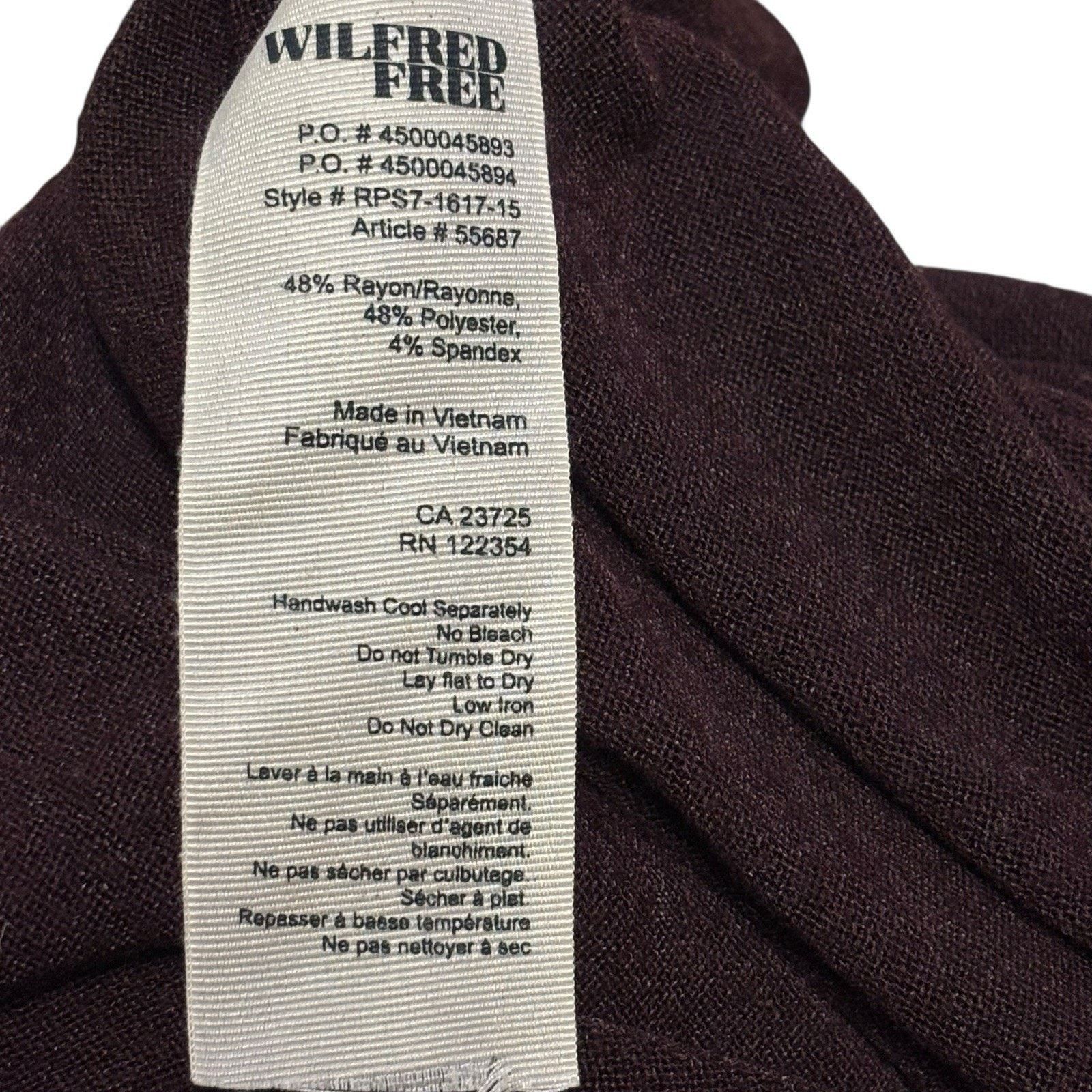 Aritzia Aritzia Wilfred Free Knit Tank Burgundy Wine Medium Size M / US 6-8 / IT 42-44 - 4 Thumbnail