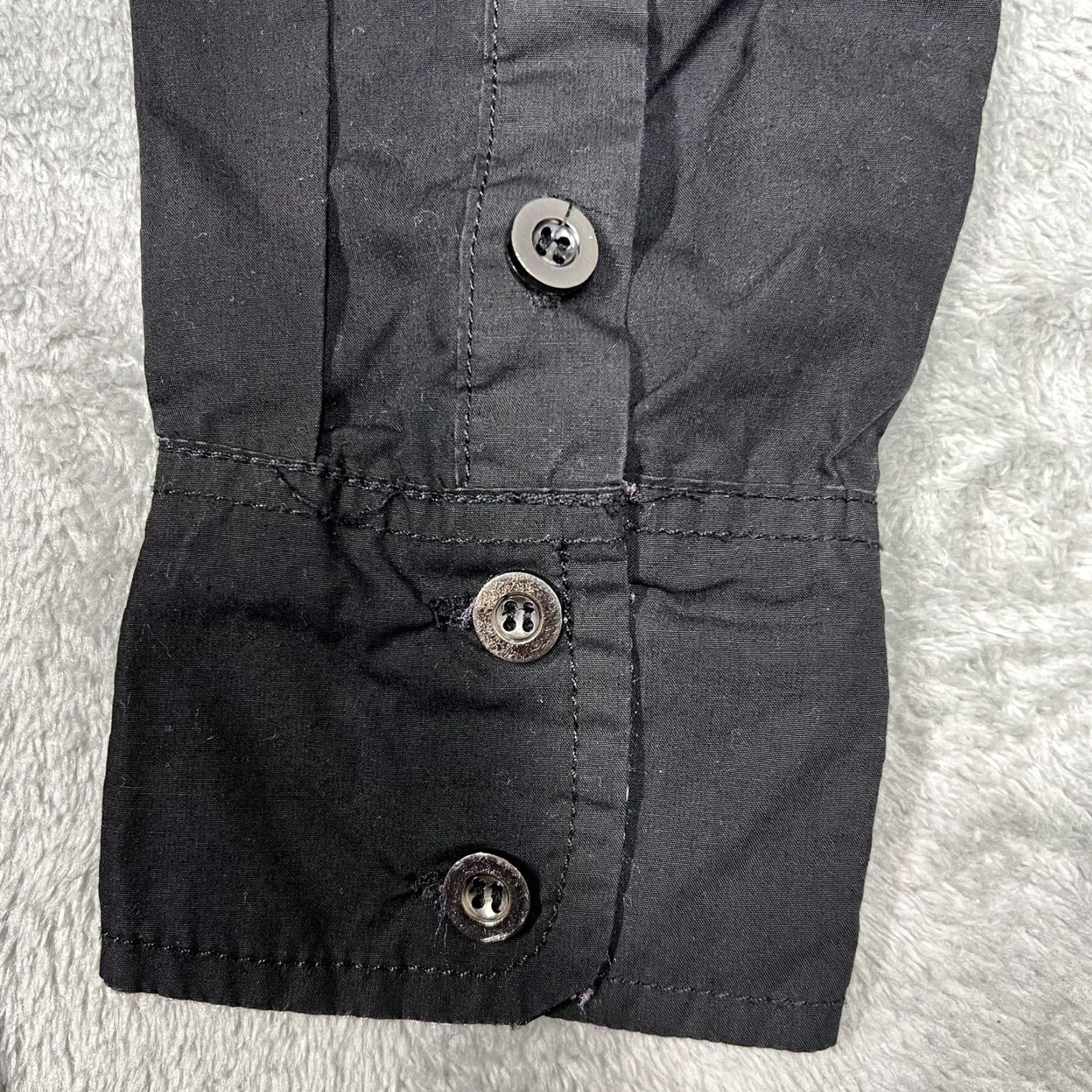 Cougar Platini Jeans Cougar Embezzled Men’s Long Shirt Black Size S Button-Up Cotton Rayon Striped Embroidered Collar Spread Sleeve Regular Men Size US S / EU 44-46 / 1 - 3 Thumbnail
