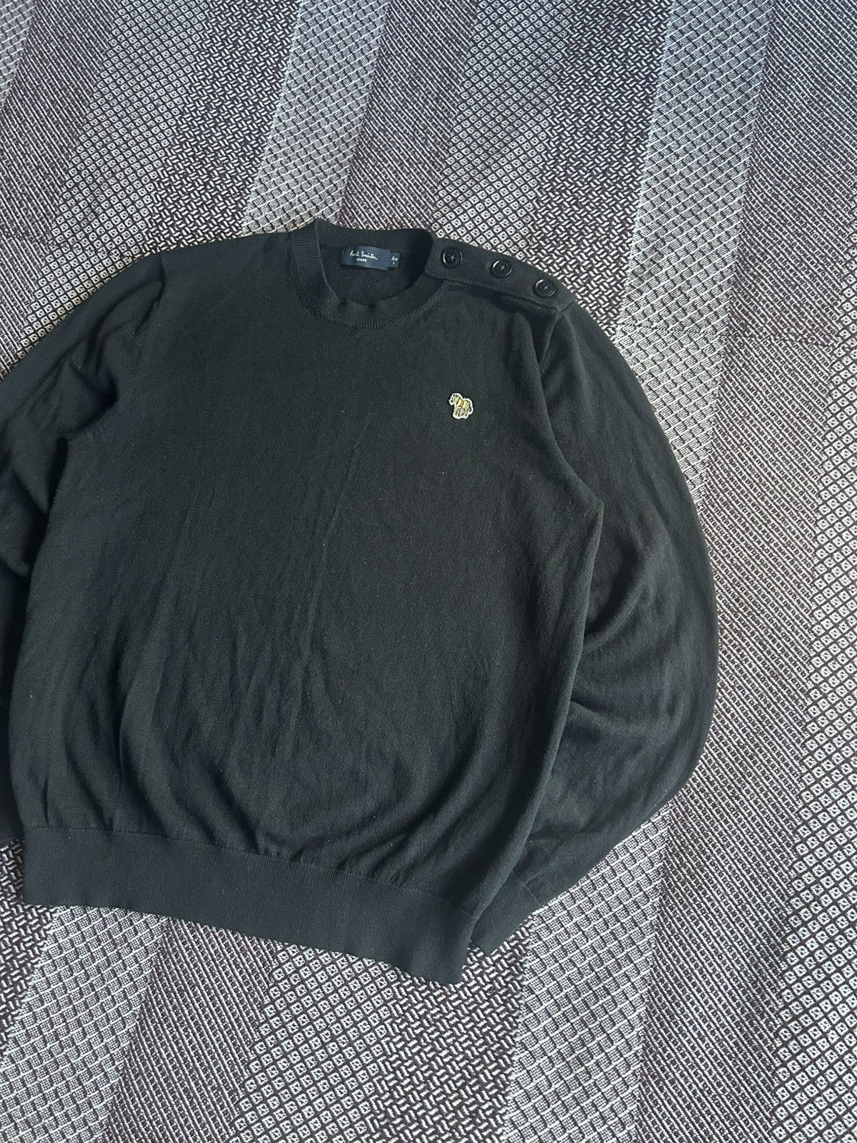 Paul Smith Paul Smith Jeans Wool & Cotton Sweater Solid Style Size L Size US L / EU 52-54 / 3 - 2 Thumbnail