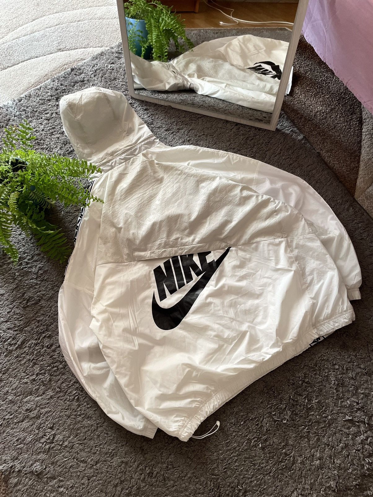 Nike × Vintage Nike Anorak Light Jacket Streetwear Oversize Big Logo Rare Size US L / EU 52-54 / 3 - 2 Thumbnail