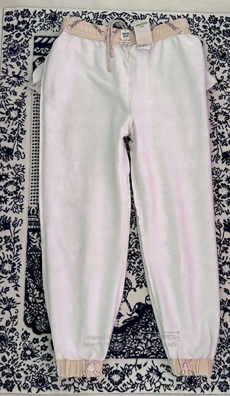 Hermes Hermes Casual Pants, Classic Beige Stripe Design Size 25" / US 0 / IT 36 - 3 Thumbnail