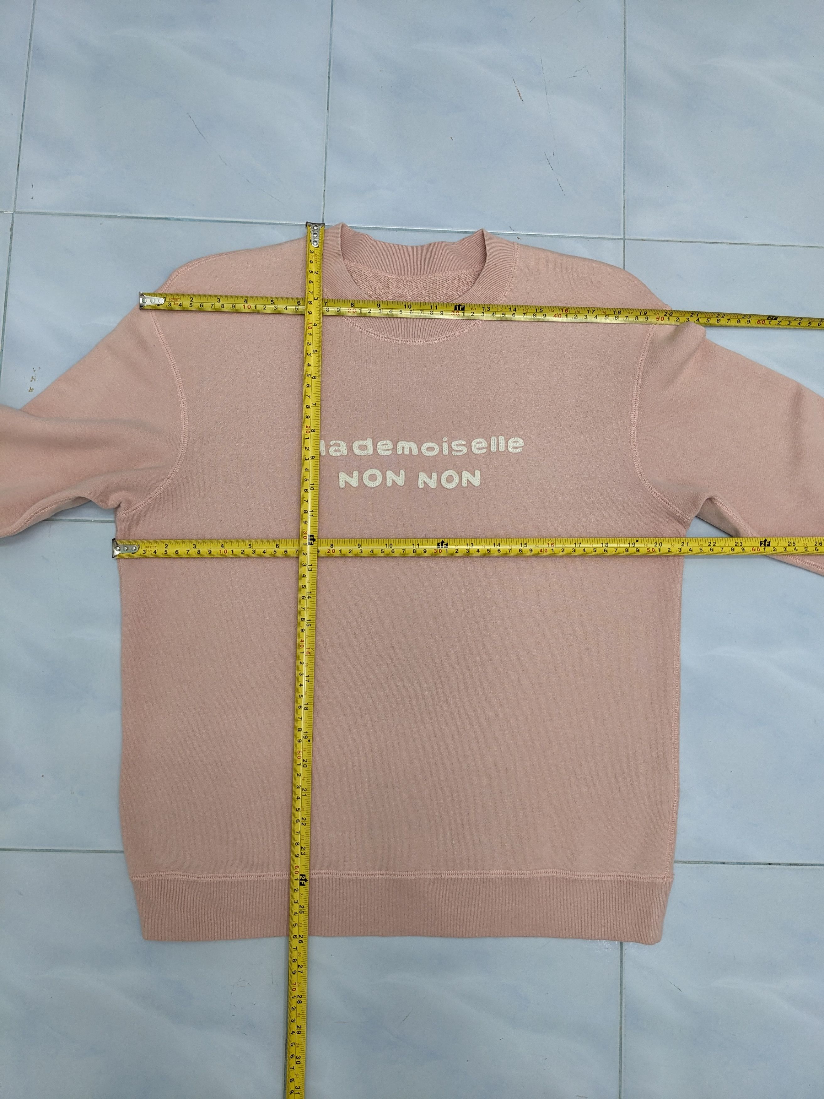 Issey Miyake Issey Miyake Mademoiselle Non Non Pink Crewneck Sweatshirt Size US M / EU 48-50 / 2 - 8 Thumbnail