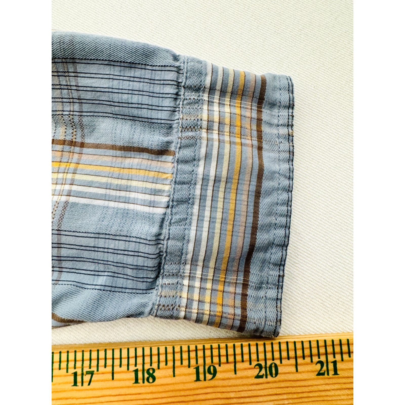 The North Face The North Face Long Sleeve Button-Up Mens Large Blue Striped Cotton Shirt 2370 Size US L / EU 52-54 / 3 - 7 Thumbnail