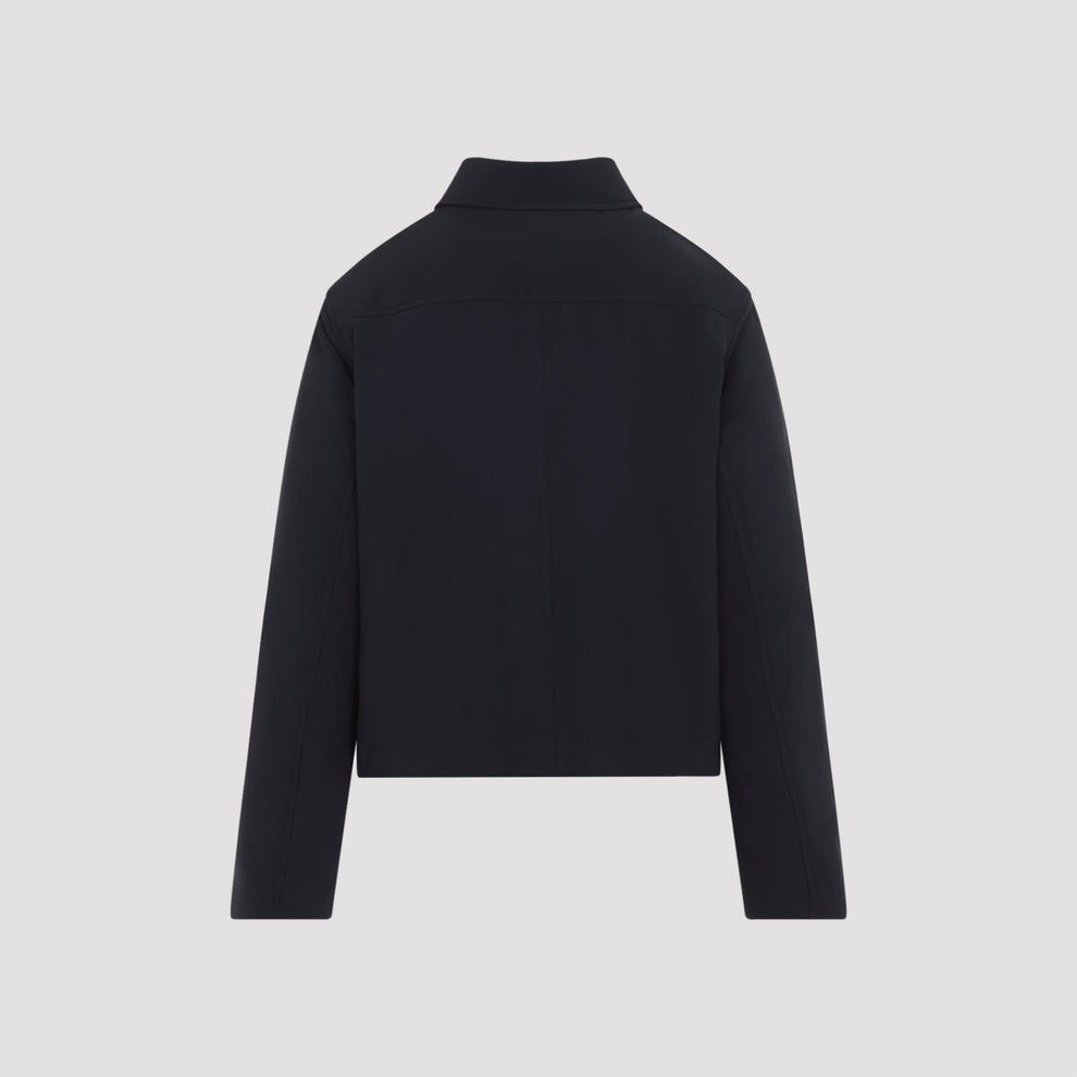 Jil Sander JIL SANDER Midnight Cropped Sport Jacket New & Authentic (Wo Size XS / US 0-2 / IT 36-38 - 2 Thumbnail