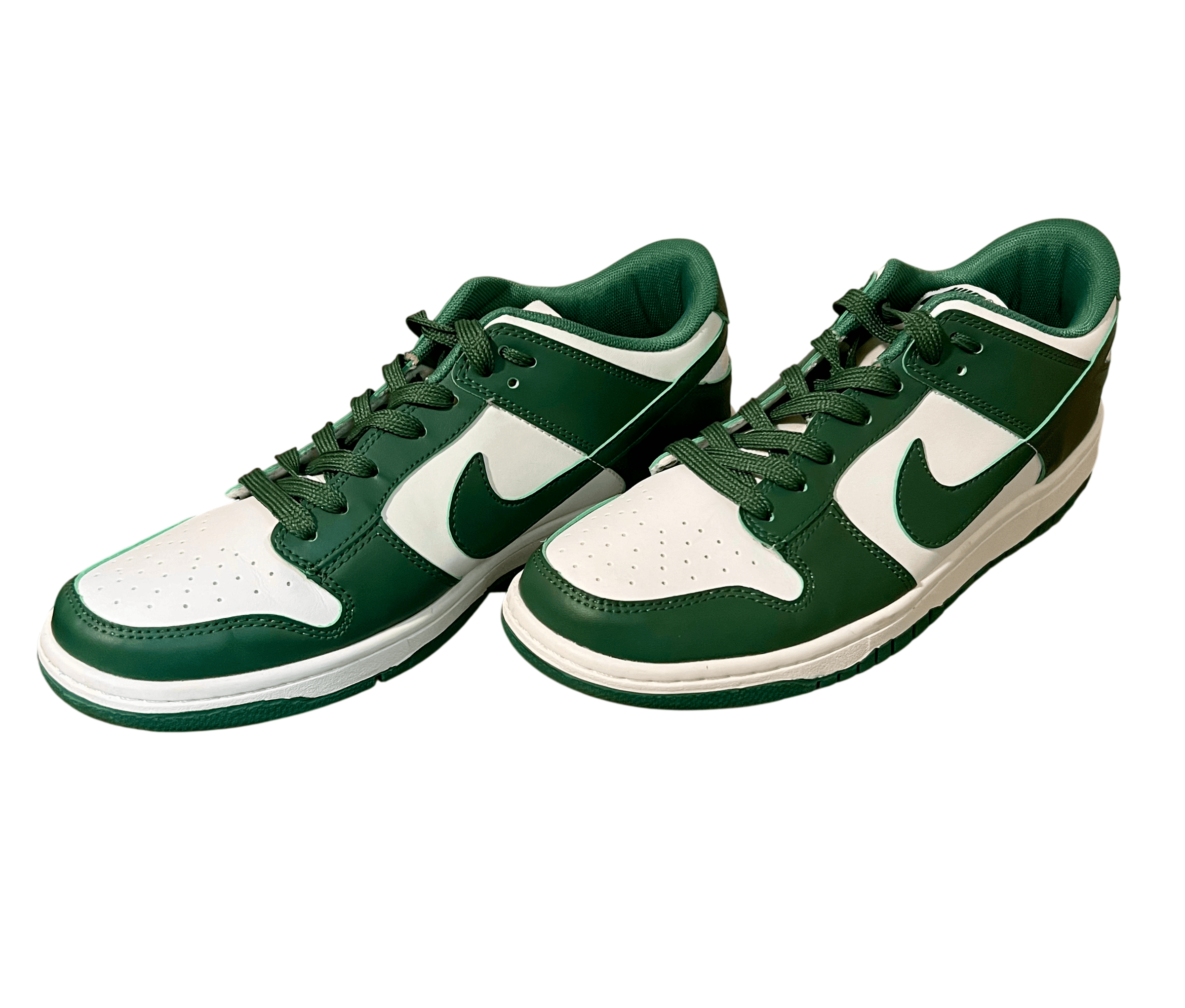 Nike Nike Dunk Low Top Team Green & White Retro Casual Shoes Size US 11 / EU 44 - 2 Thumbnail