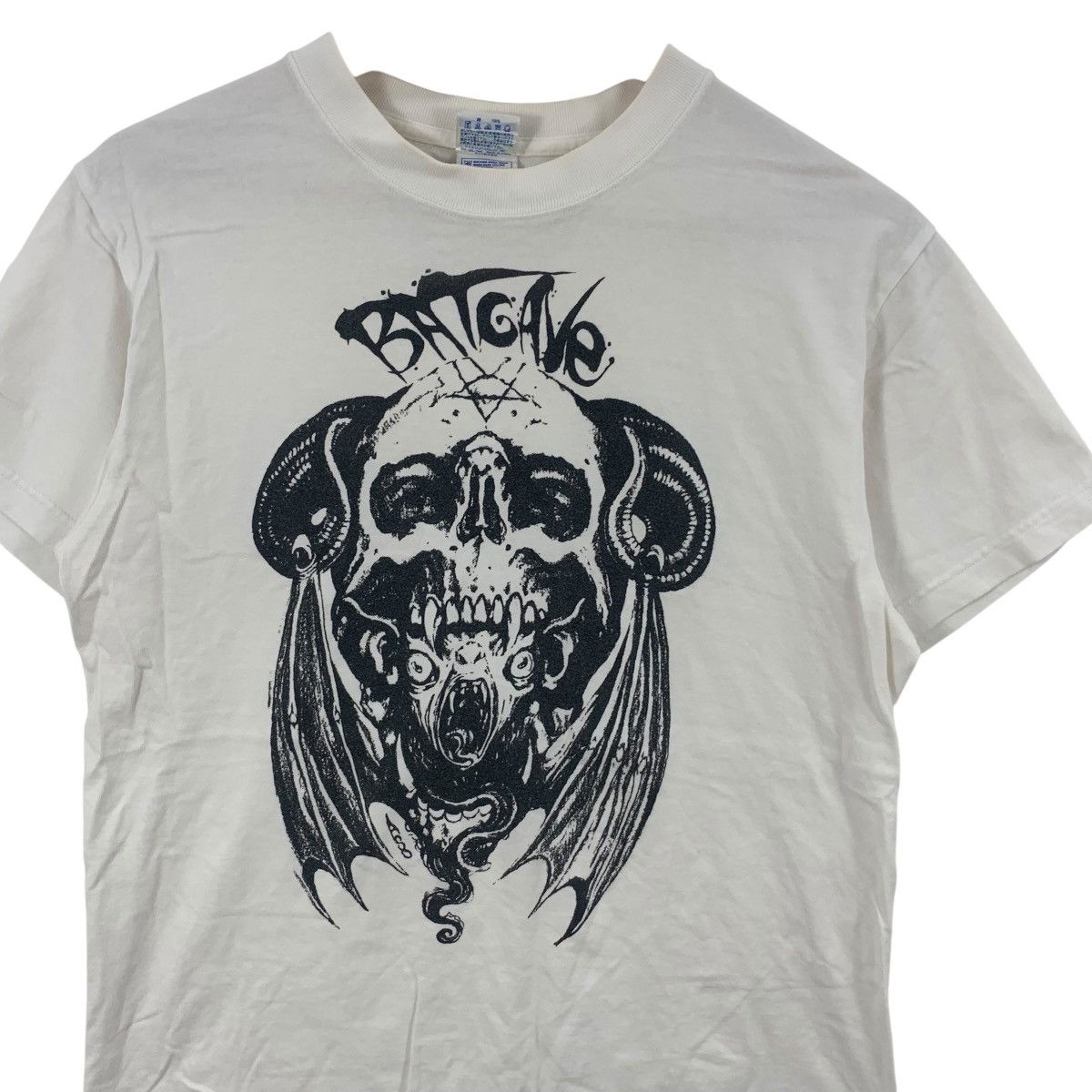 Other BAT CAVE Skull Bones Pentagram Logo Tee Shirt Top Heavy Size US M / EU 48-50 / 2 - 5 Thumbnail