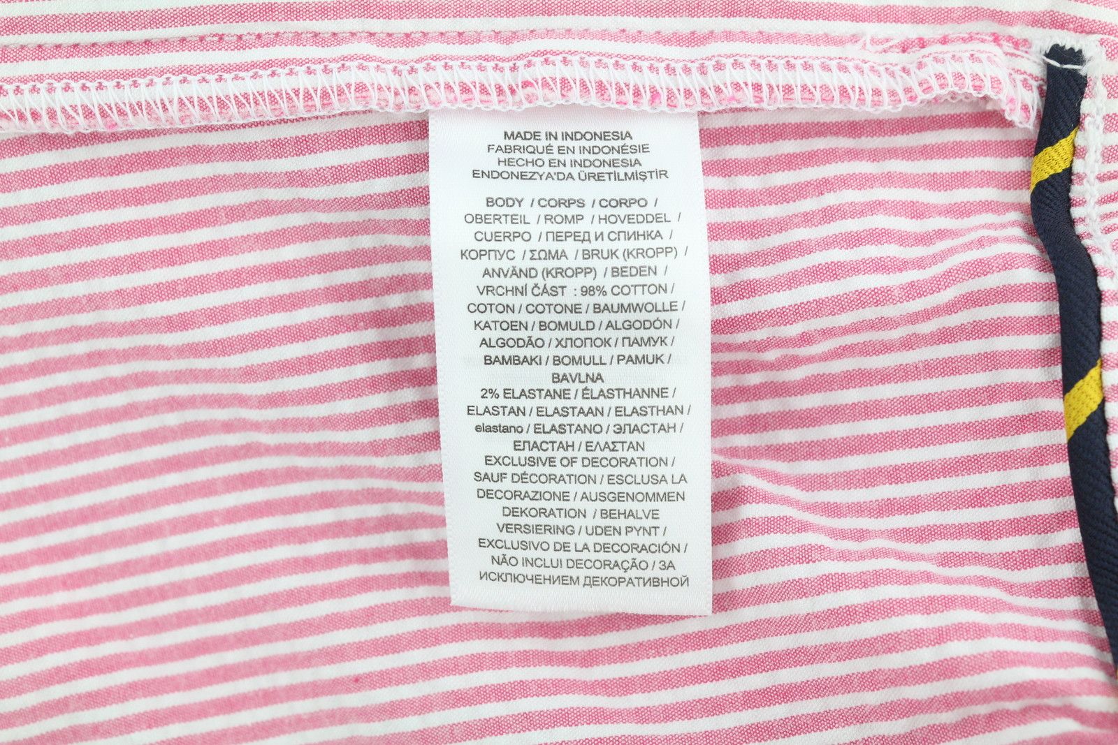 Polo Ralph Lauren STRETCH CLASSIC FIT L Chino Pink Pinstriped Shorts 84586 Size US 34 / EU 50 - 8 Thumbnail