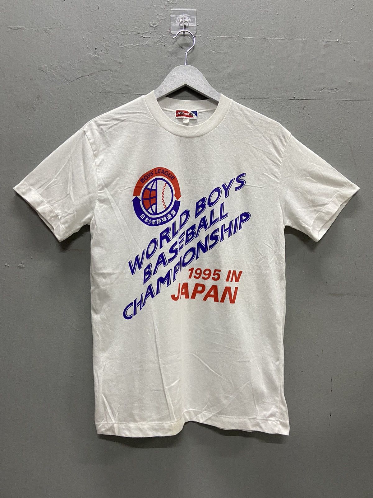 Mizuno VINTAGE MIZUNO WORLD BOYS BASEBALL CHAMPIONSHIP 1995 TEE Size US M / EU 48-50 / 2 - 1 Thumbnail