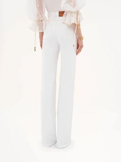 Chloe o1loc1c10226 High-rise Flare Jeans in White Size 25" / US 0 / IT 36 - 6 Thumbnail