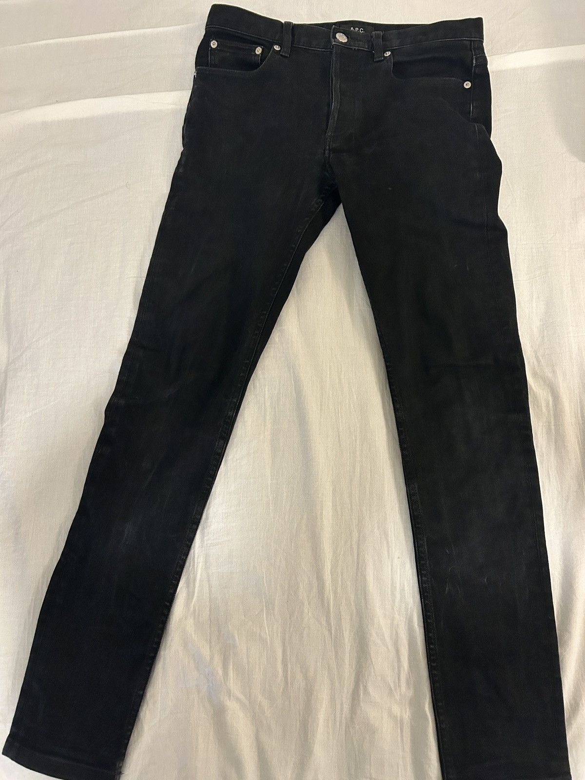 A.P.C. A.P.C petit new standard black denim jeans Size US 28 / EU 44 - 1 Thumbnail