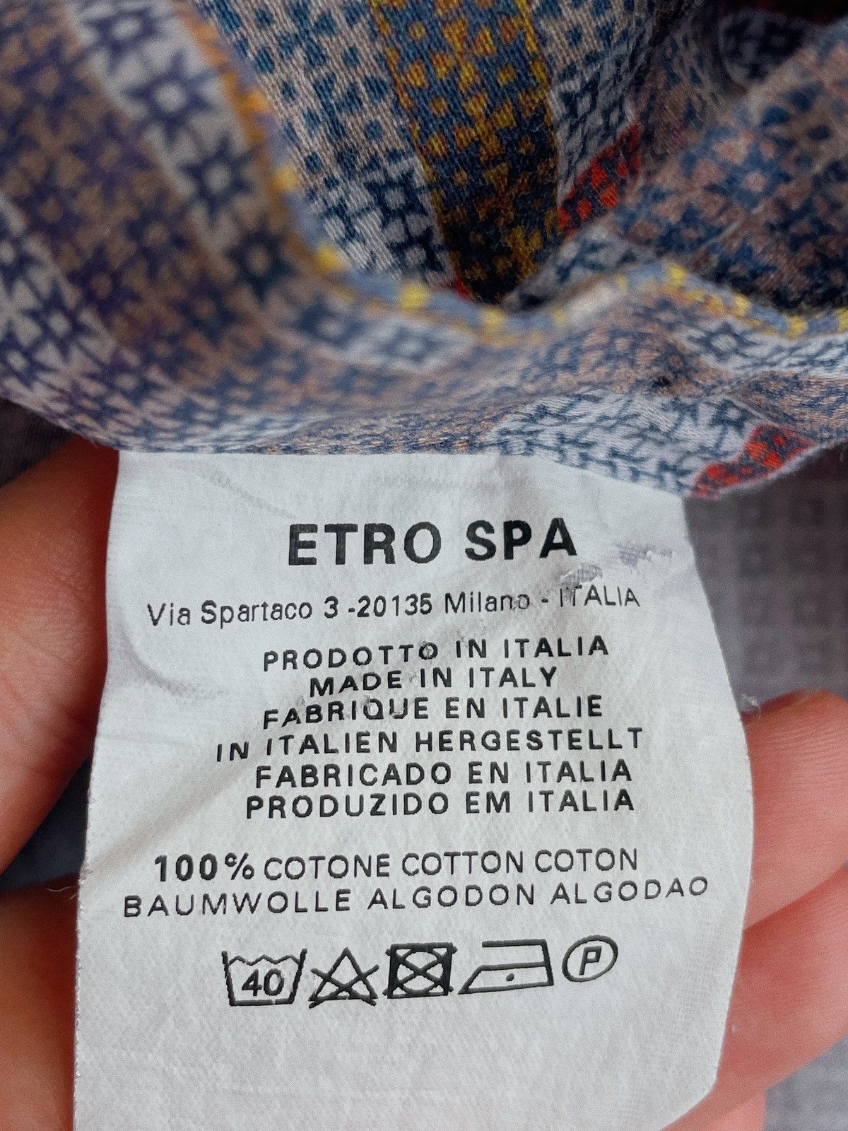 Etro Etro Milano Multicolor Check Shirt Size US M / EU 48-50 / 2 - 12 Thumbnail