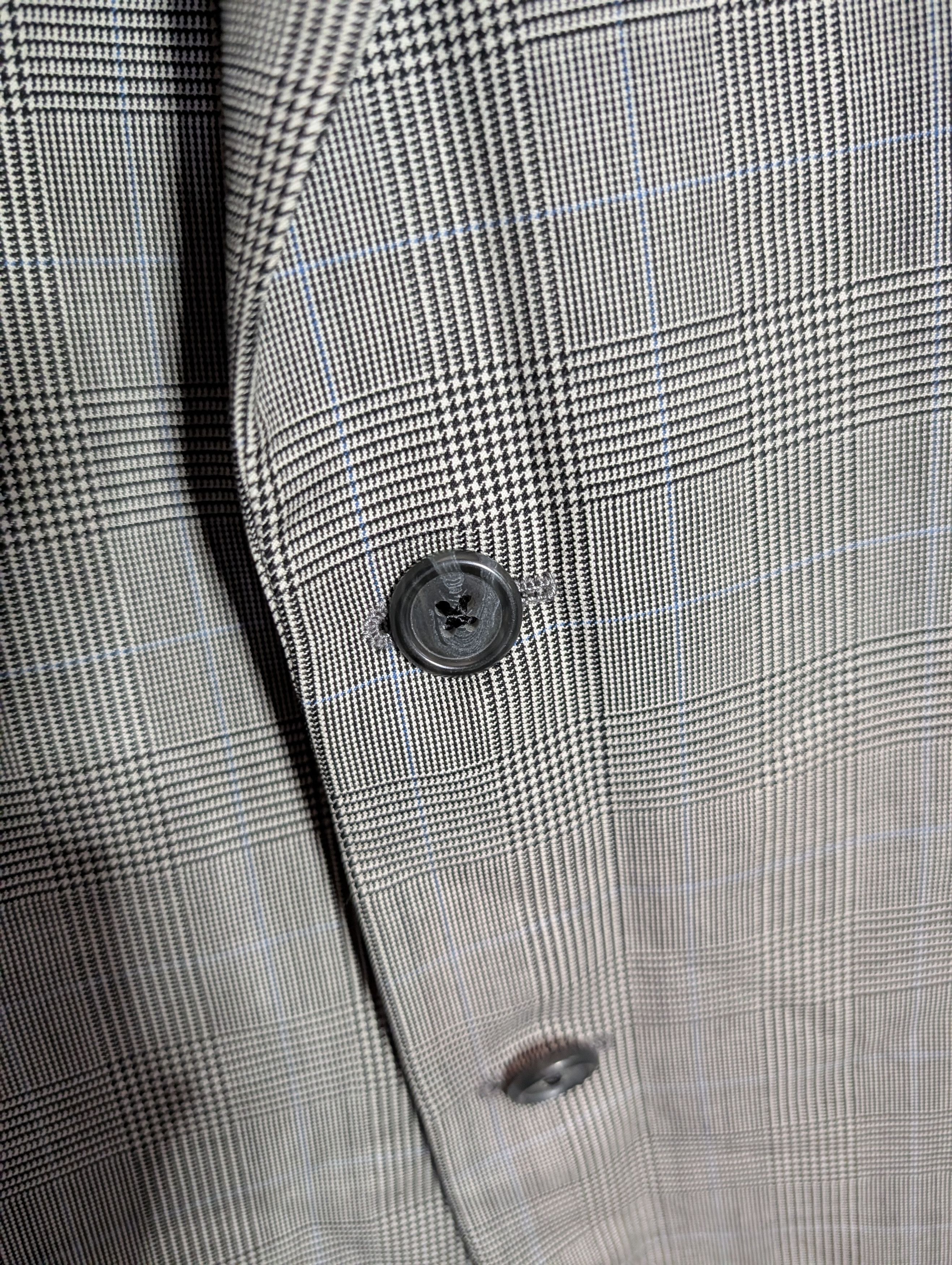 Freeman H FREEMAN & SON Bespoke Houndstooth Plaid Vtg Jacket Size 44L - 4 Thumbnail