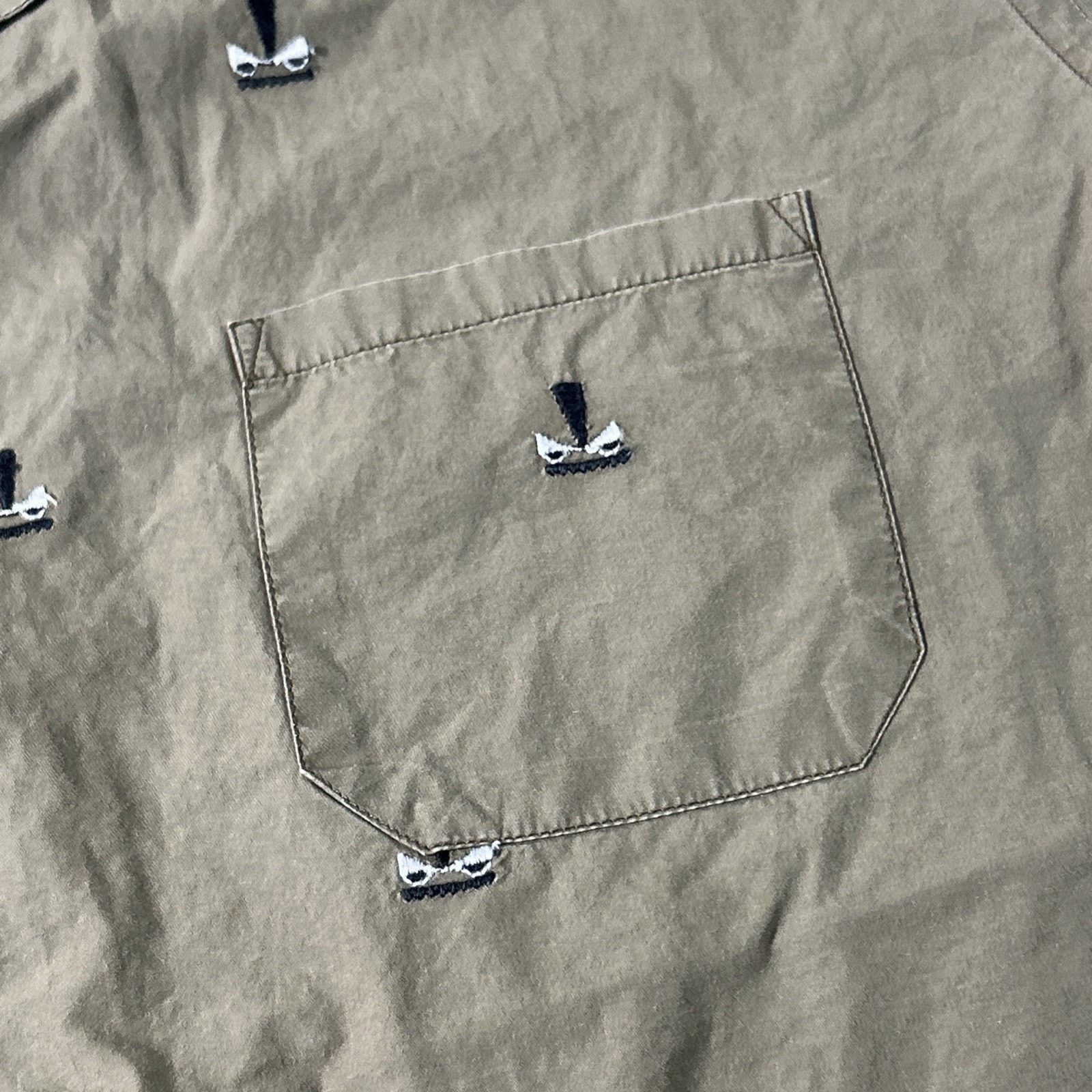 Fendi Fendi Embroidery Button Up Dress Shirt Womens Large 41 Italy Size L / US 10 / IT 46 - 12 Thumbnail