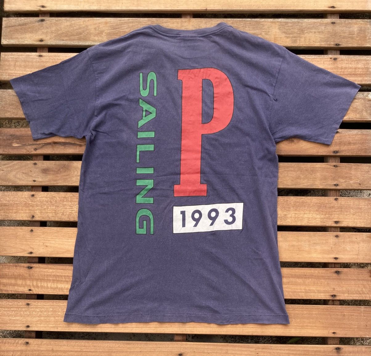 Vintage Polo US-93 Sailing Distressed T Shirt