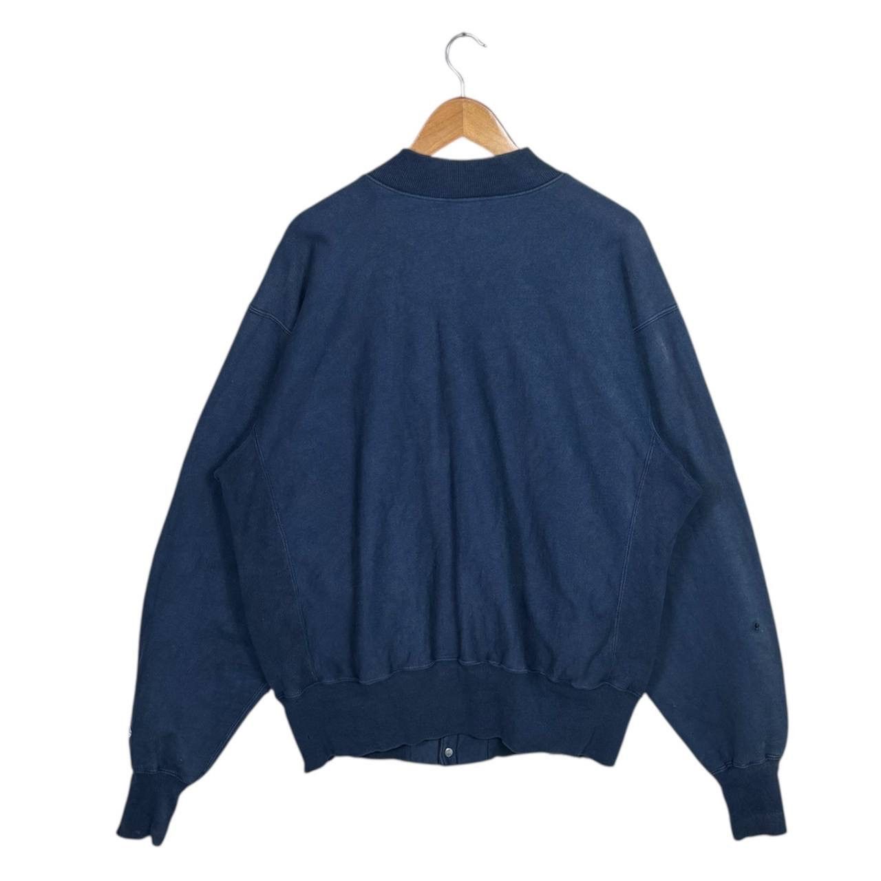Champion Vintage Champion Reverse Weave Snap Button Jacket Navy Blue Size US L / EU 52-54 / 3 - 2 Thumbnail