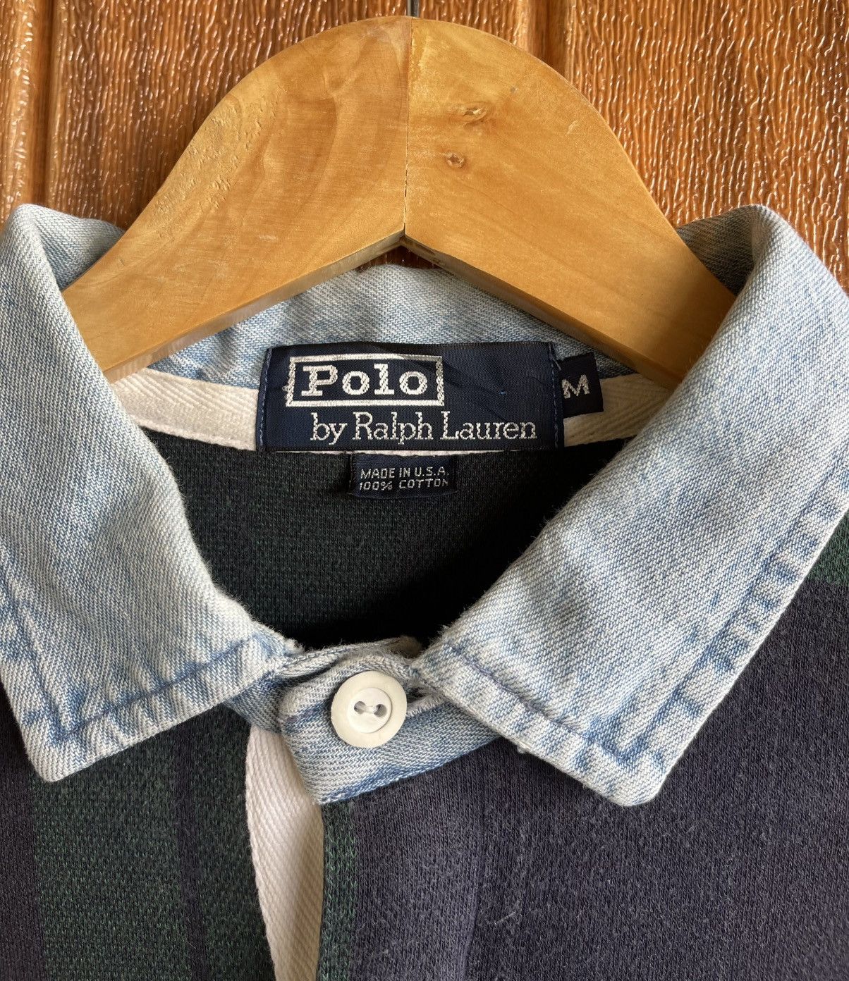 Polo Ralph Lauren Vintage’90s🔥POLO RALPH LAUREN🔥Polo Rugby Faded Longsleeve Size US L / EU 52-54 / 3 - 7 Thumbnail