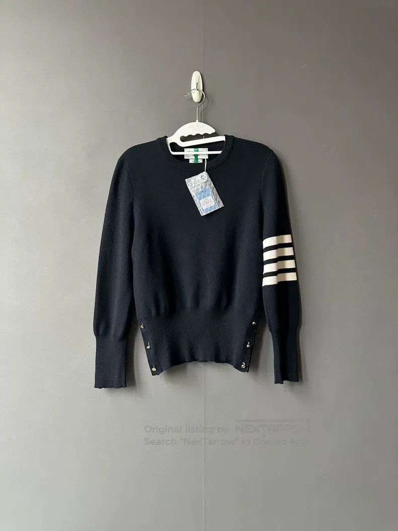 Thom Browne Thom Browne Gold Buttoned Sweater Size M / US 6-8 / IT 42-44 - 1 Thumbnail