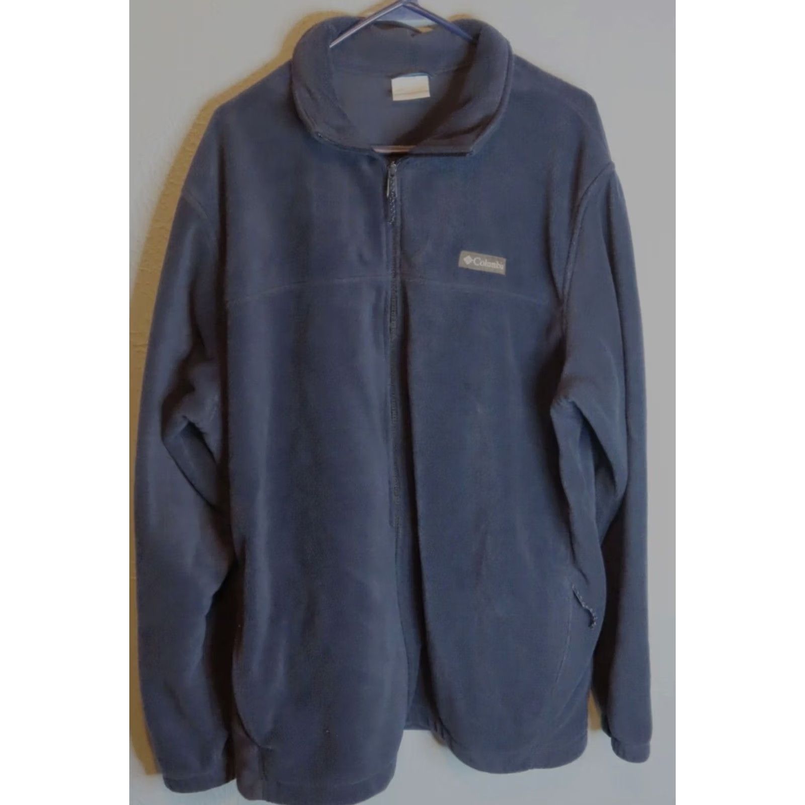 Vintage Columbia Jacket Outdoor Fleece Full Zip Navy Blue 2XL Big & Tall Mens Size US XXL / EU 58 / 5 - 2 Thumbnail