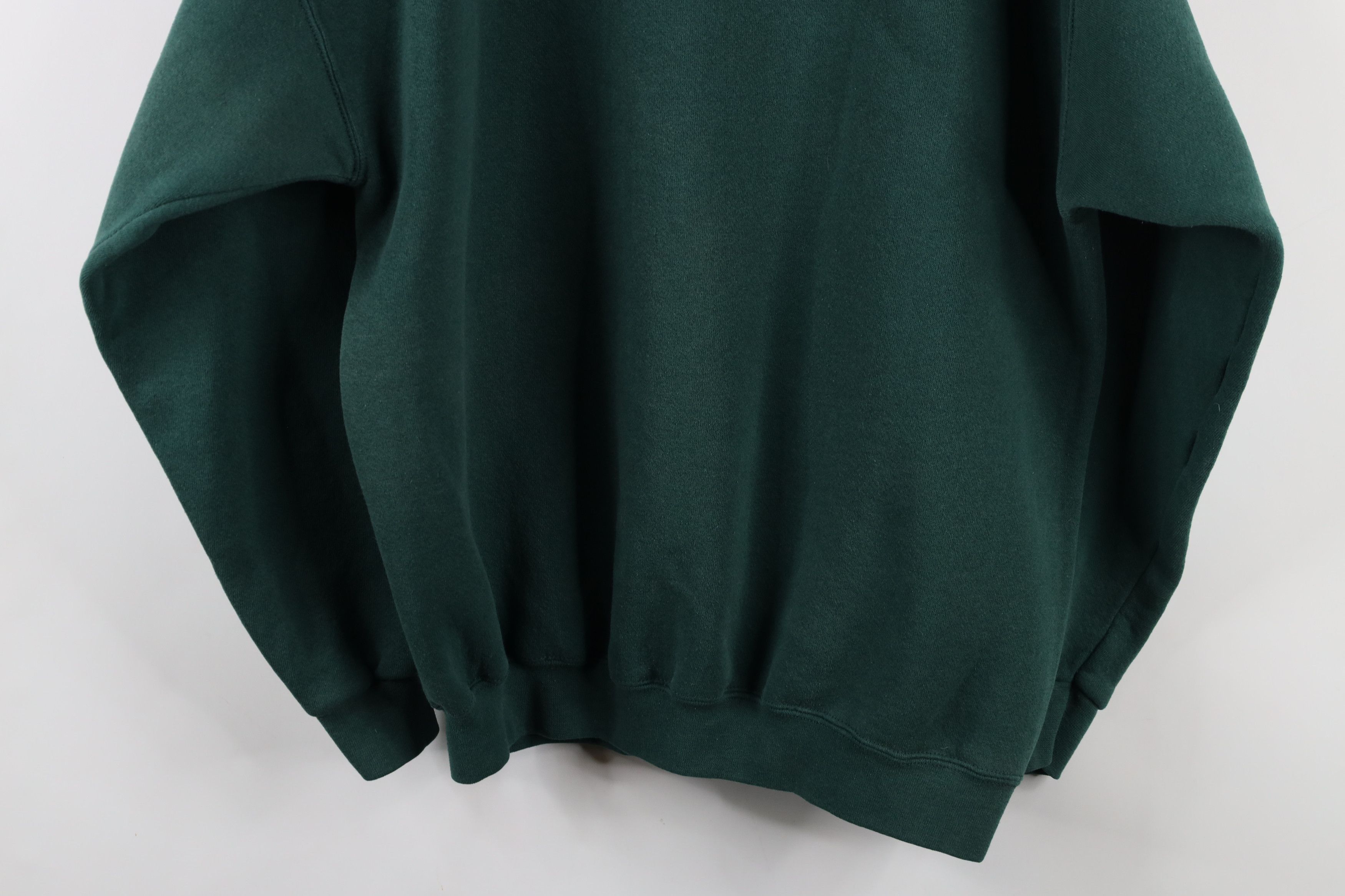 Vintage Vintage 90s Streetwear Crewneck Sweatshirt Hunter Green USA Size US XL / EU 56 / 4 - 12 Thumbnail