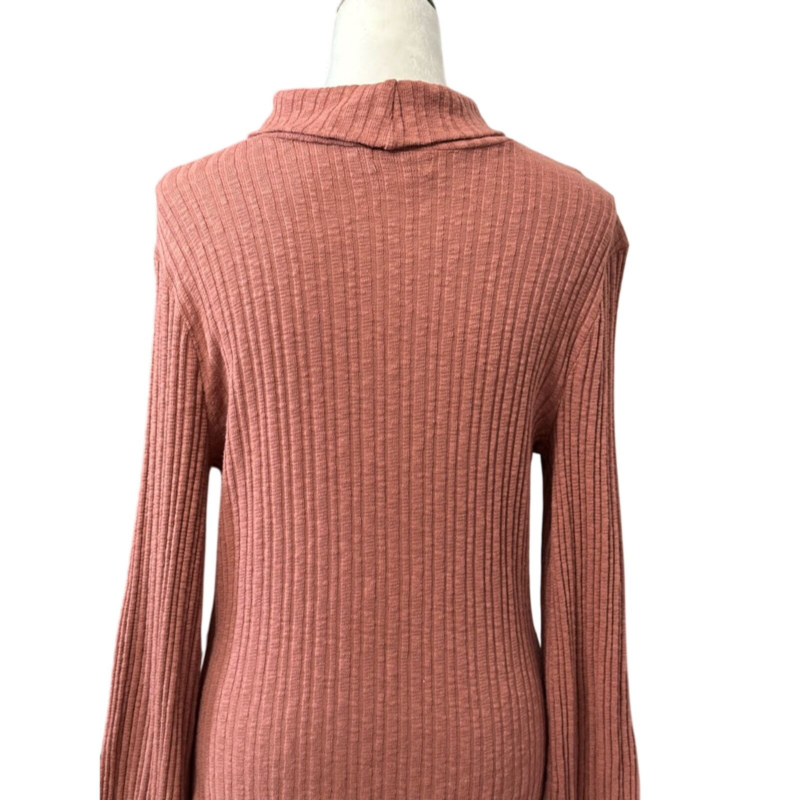 Other Bloomfield Sweater Cutout Turtleneck Rust Pink Womens L NWOT Size L / US 10 / IT 46 - 5 Thumbnail