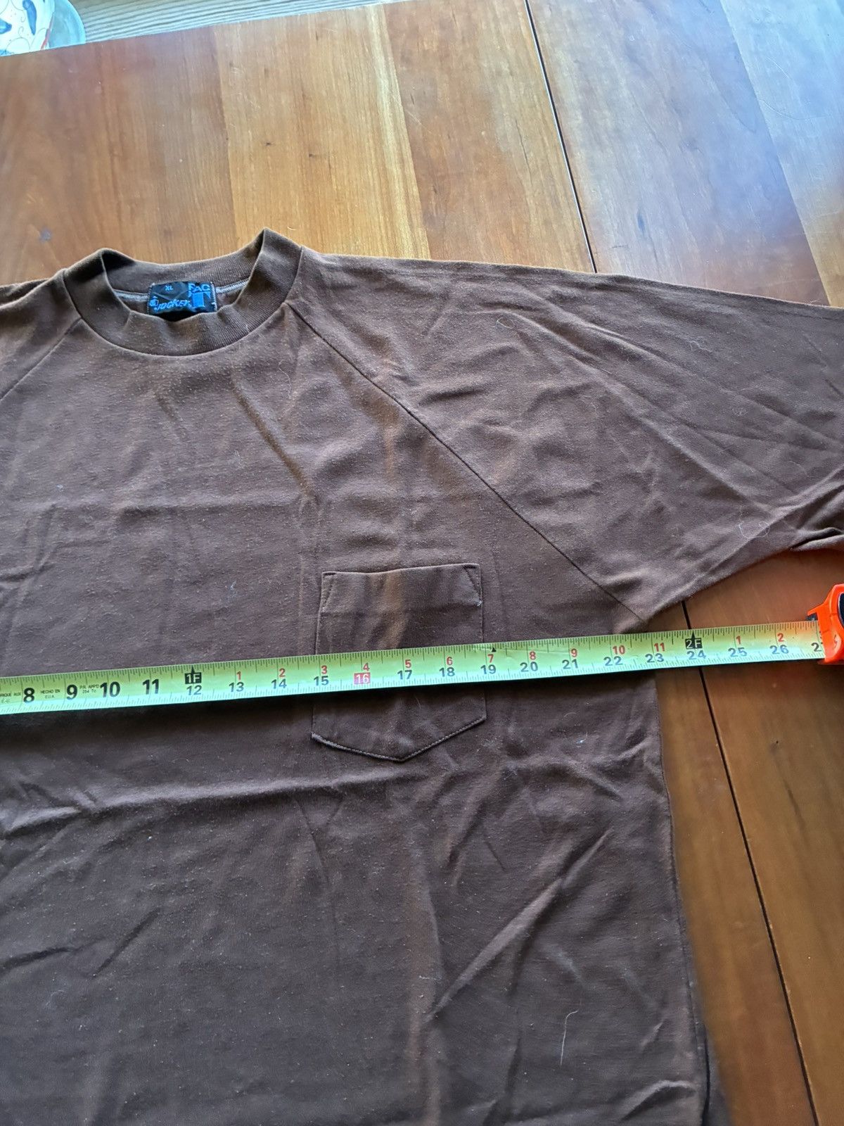Vintage Vintage 1960’s brown pocket tee size XL Size US XL / EU 56 / 4 - 4 Thumbnail